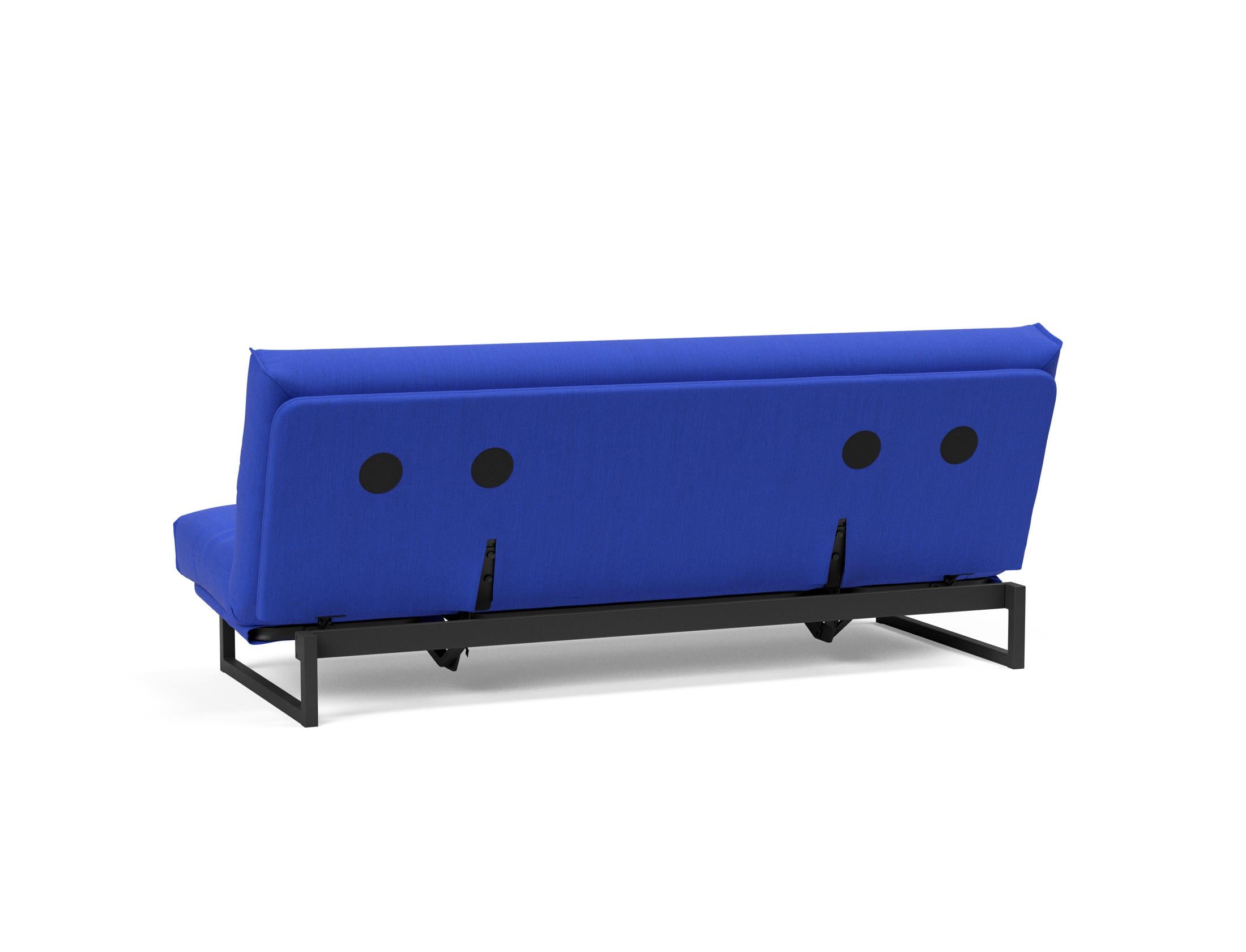 Fraction 120 Bettsofa Nordic Cover: Elegantes Schlafsofa mit weichem Soft Spring Bezug. Perfekt für gemütliche Nächte und modernes Design.