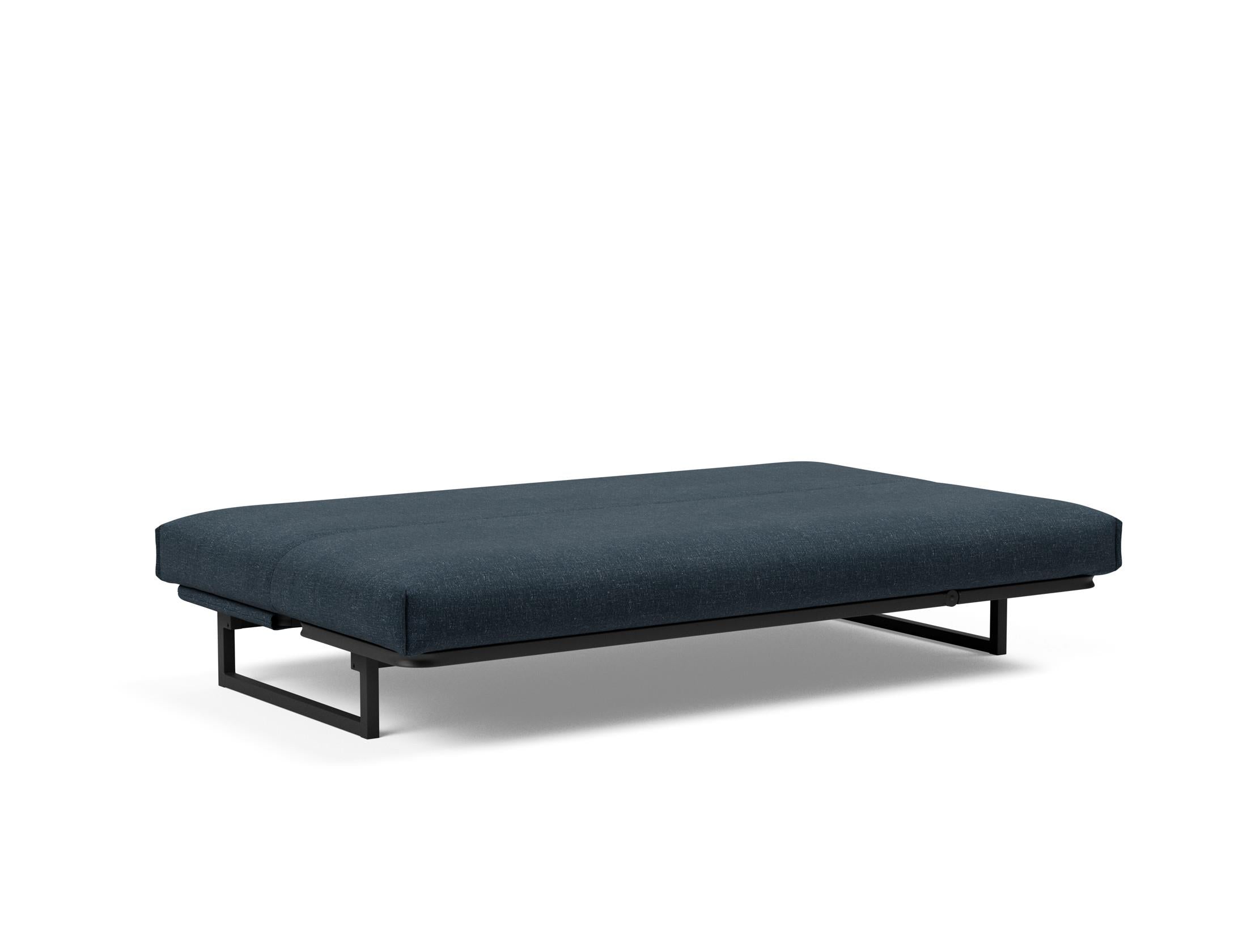 Fraction 120 Bettsofa Nordic Cover: modernes, multifunktionales Sofa mit komfortabler Soft Spring-Matratze, ideal für kleine Räume und Übernachtungsgäste.