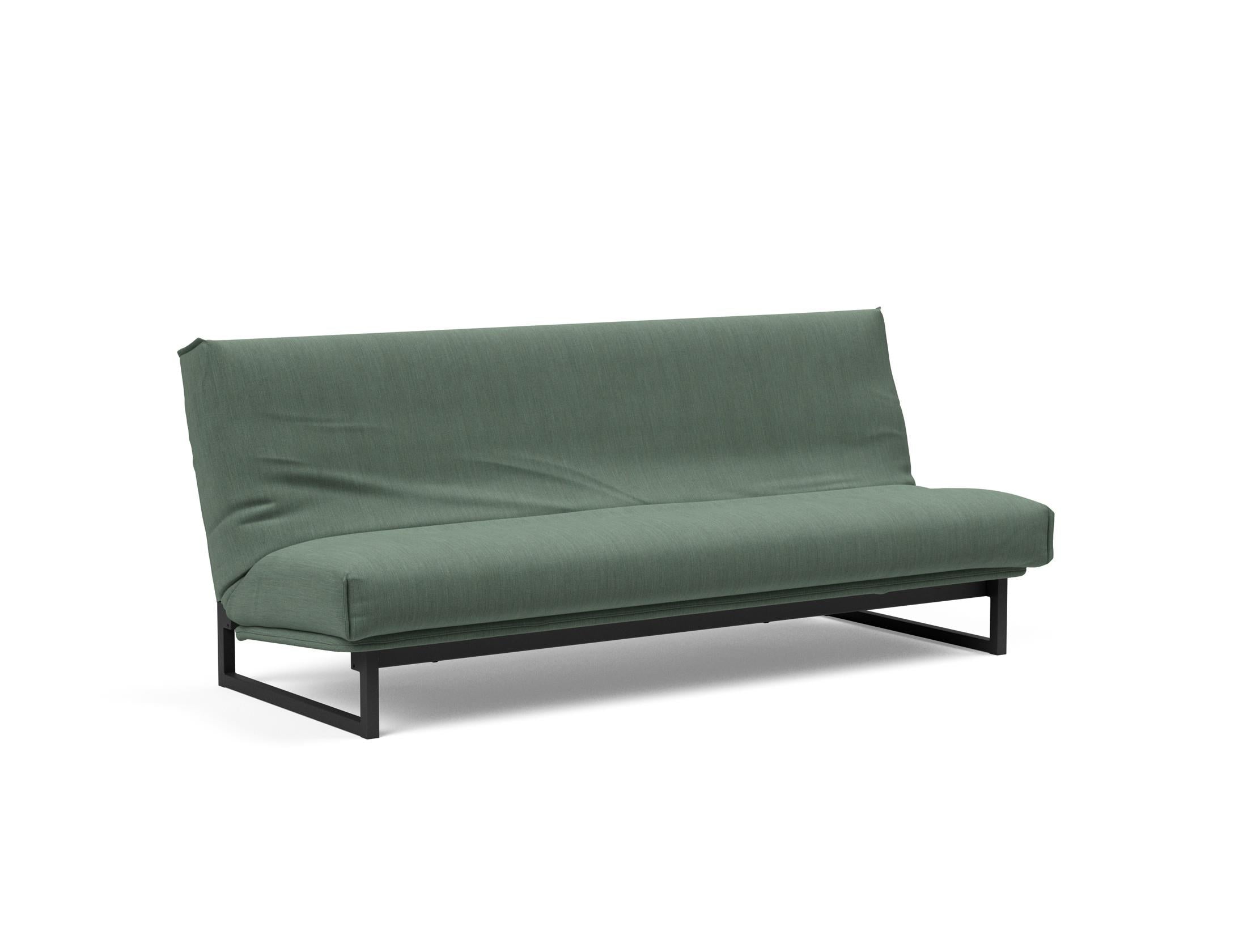 Fraction 120 Bettsofa Nordic Cover: Elegantes Schlafsofa mit weichem Soft Spring Bezug. Perfekt für gemütliche Nächte und modernes Design.