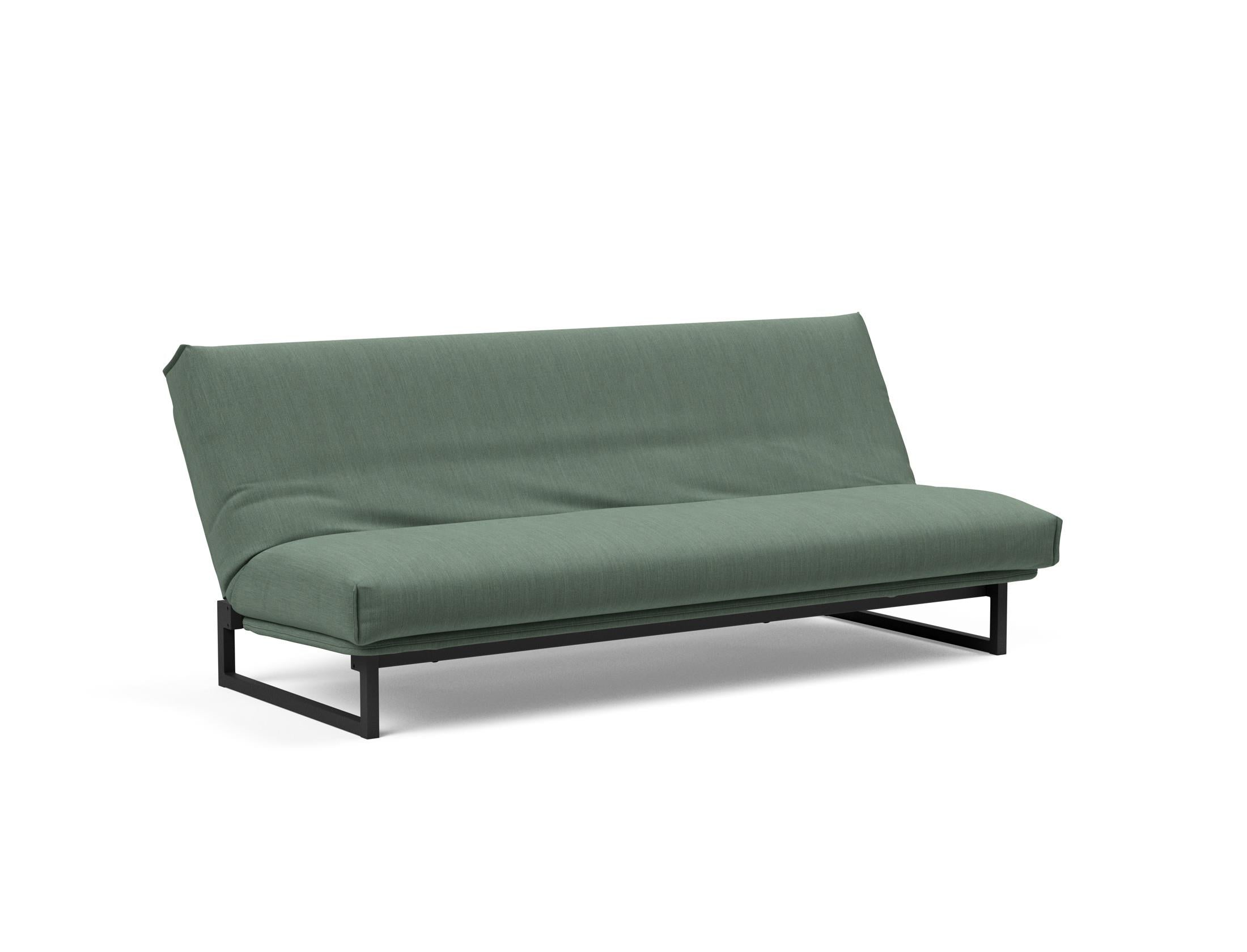 Fraction 120 Bettsofa Nordic Cover: Elegantes Schlafsofa mit weichem Soft Spring Bezug. Perfekt für gemütliche Nächte und modernes Design.