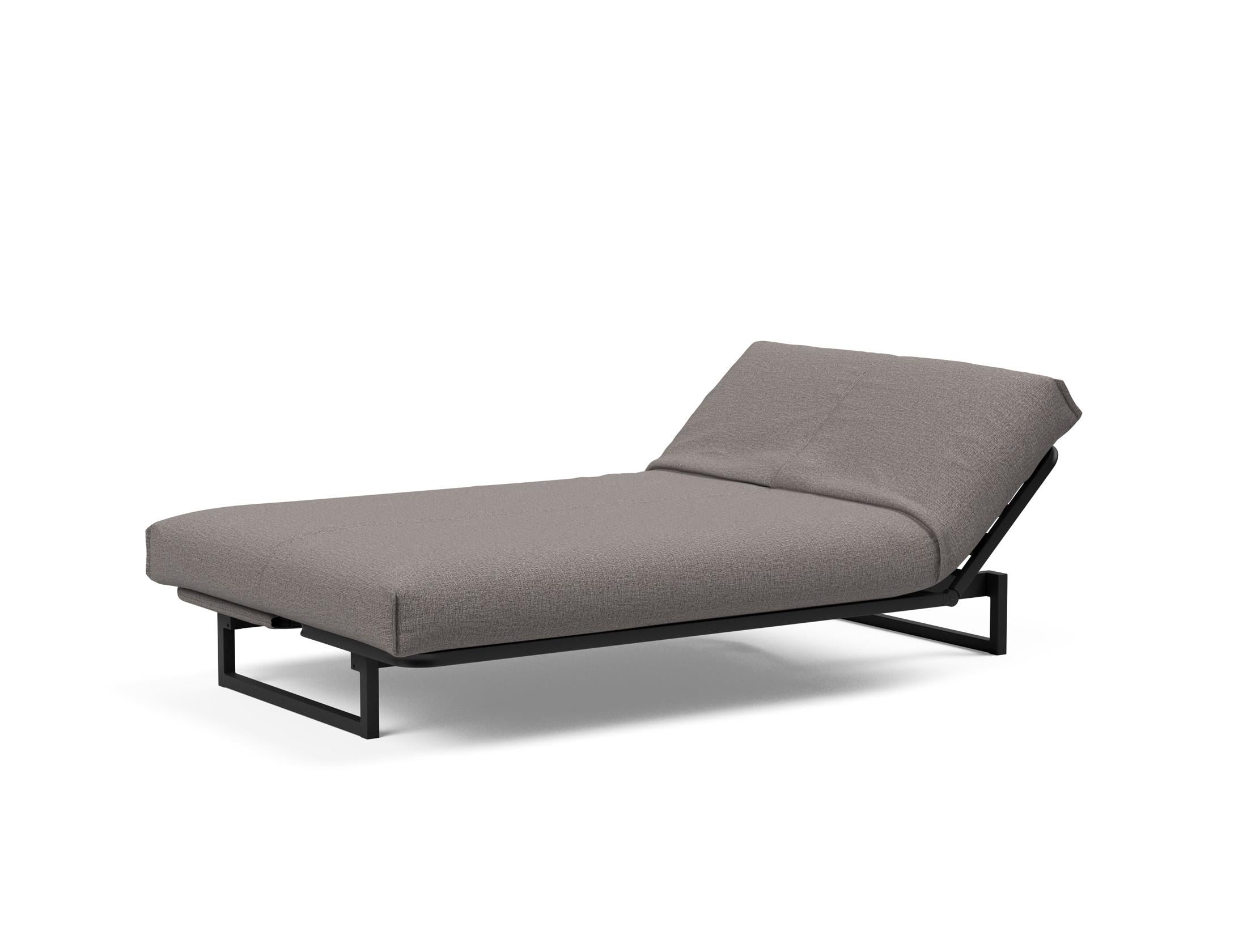 Fraction 120 Bettsofa Nordic Cover: stilvolles, platzsparendes Sofa mit bequemer Soft Spring-Matratze, perfekt für Gäste und kleine Wohnungen.