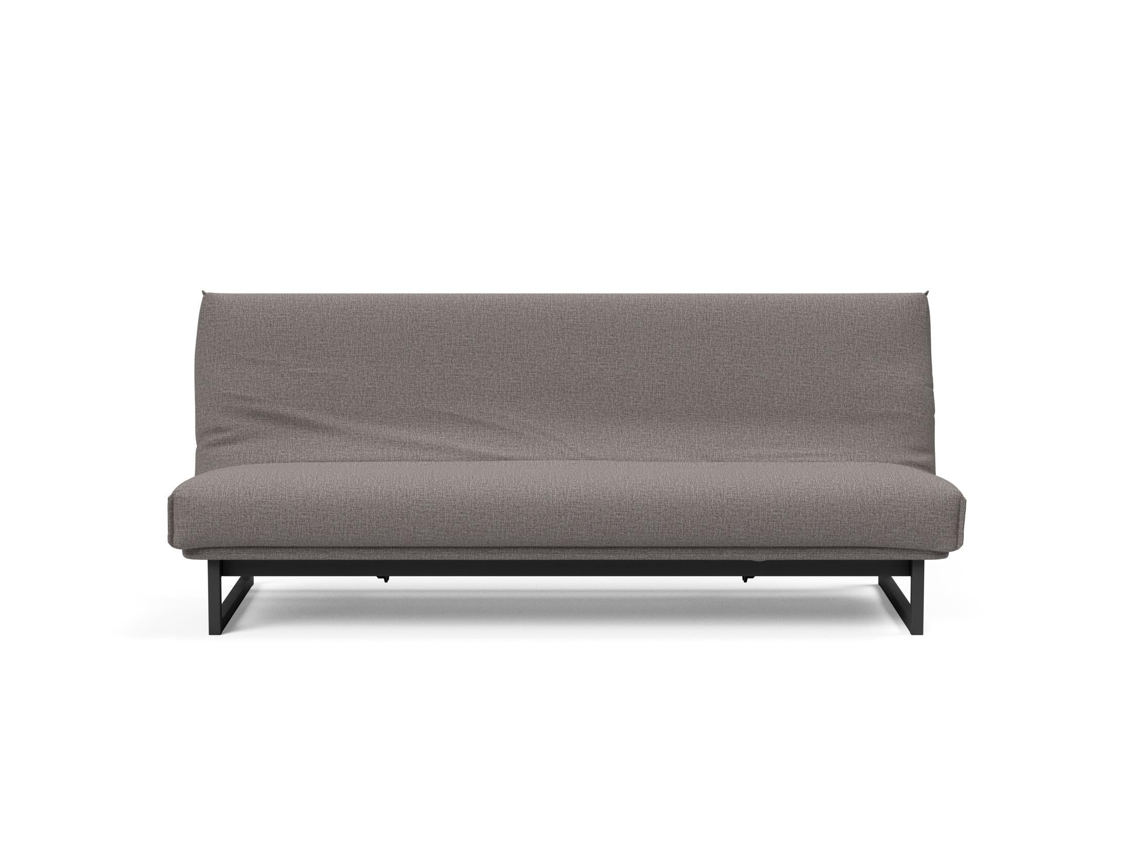 Fraction 120 Bettsofa Nordic Cover: Elegantes Schlafsofa mit weichem Soft Spring Bezug. Perfekt für gemütliche Nächte und modernes Design.