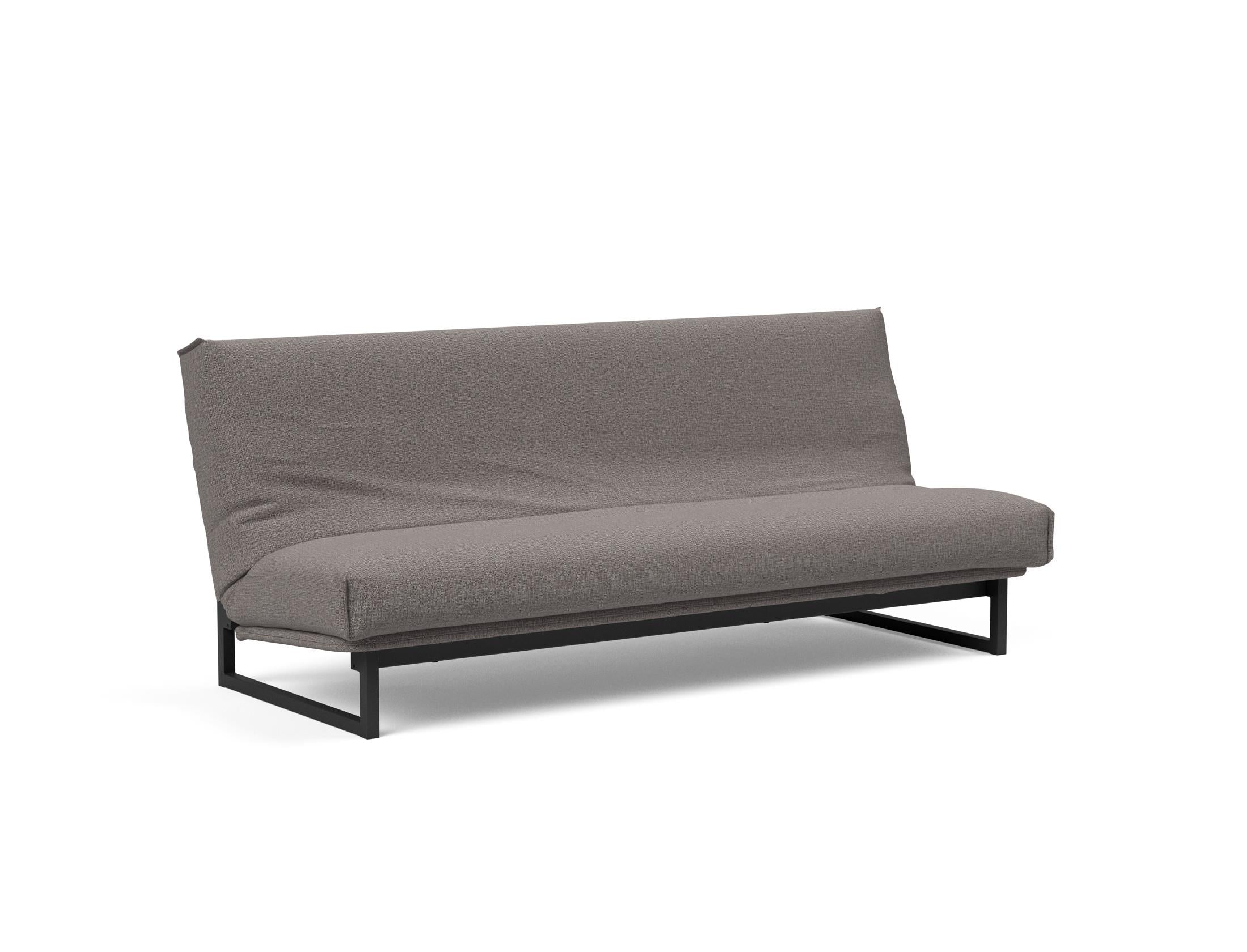 Fraction 120 Bettsofa Nordic Cover: Stilvolles Schlafsofa mit hochwertigem Soft Spring Bezug. Ideal für entspannte Nächte und modernes Wohnen.