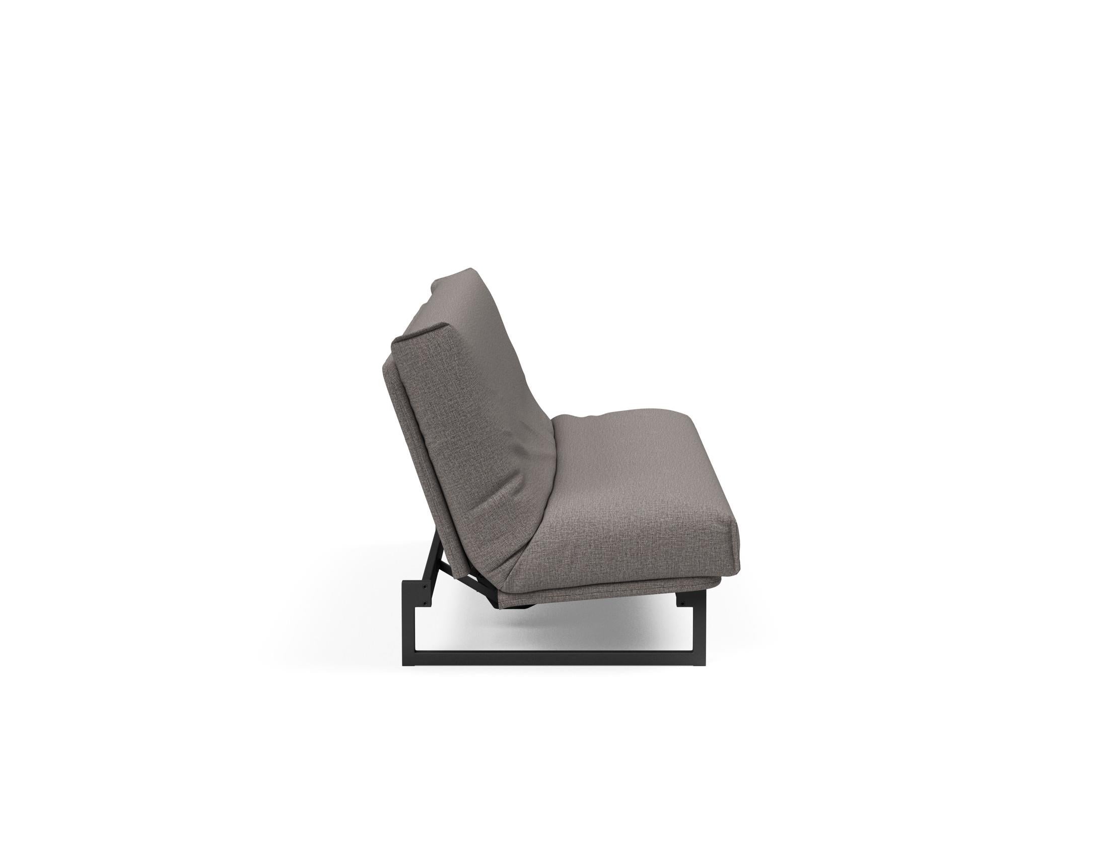 Fraction 120 Bettsofa Nordic Cover: Elegantes Schlafsofa mit weichem Soft Spring Bezug. Perfekt für gemütliche Nächte und modernes Design.