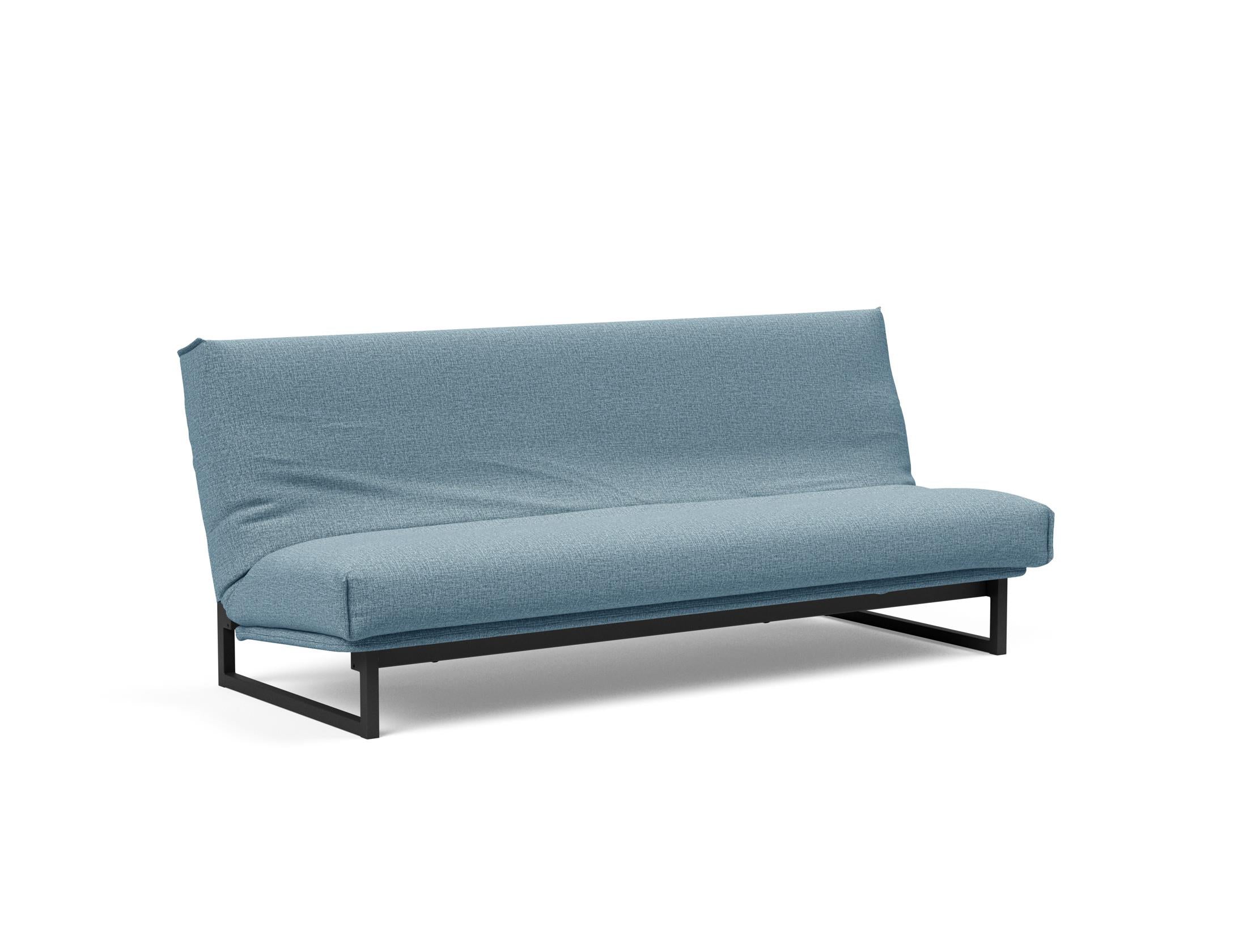 Fraction 120 Bettsofa Nordic Cover: Elegantes Schlafsofa mit weichem Soft Spring Bezug. Perfekt für gemütliche Nächte und modernes Design.