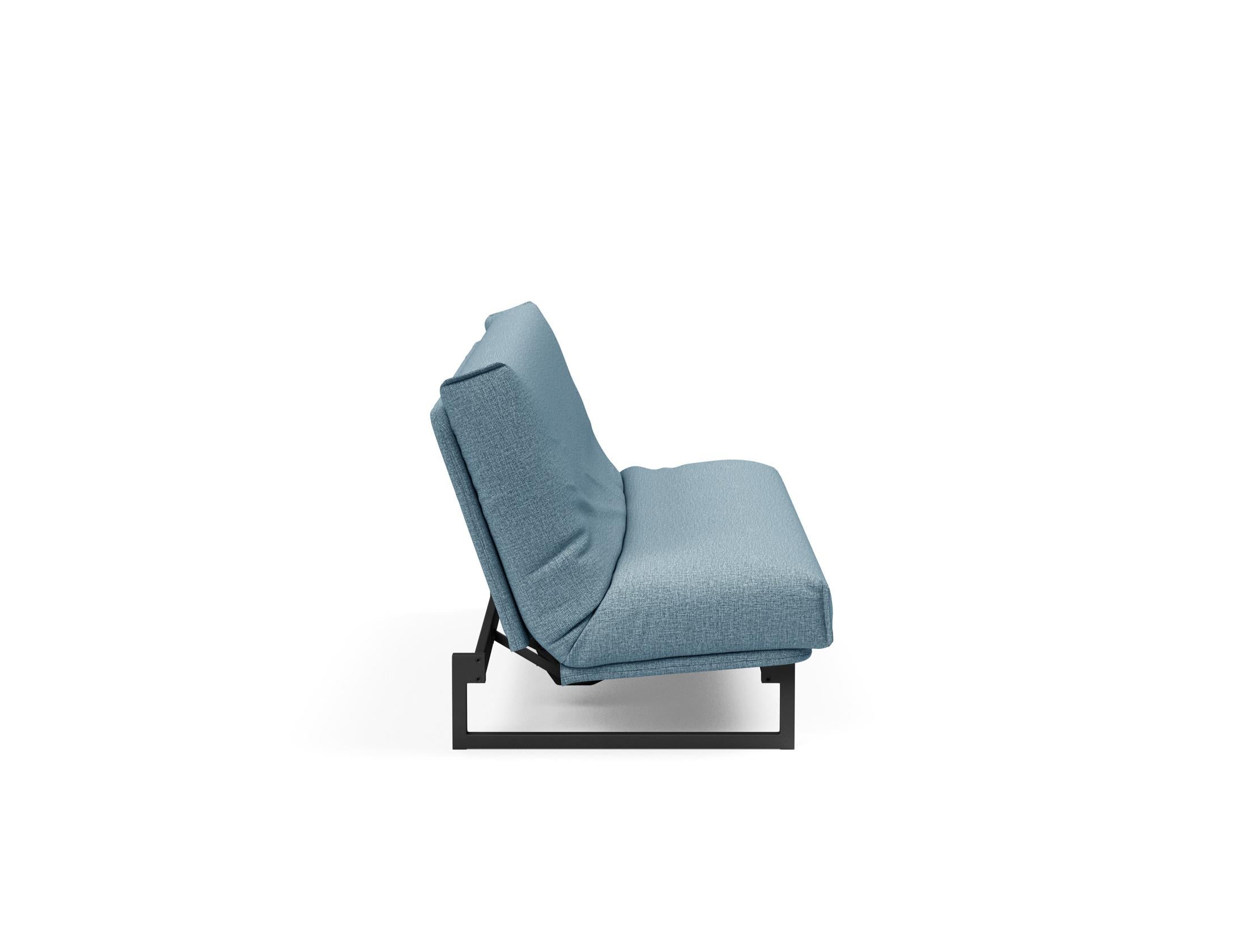 Fraction 120 Bettsofa Nordic Cover: Stilvolles Schlafsofa mit hochwertigem Soft Spring Bezug. Ideal für entspannte Nächte und modernes Wohnen.