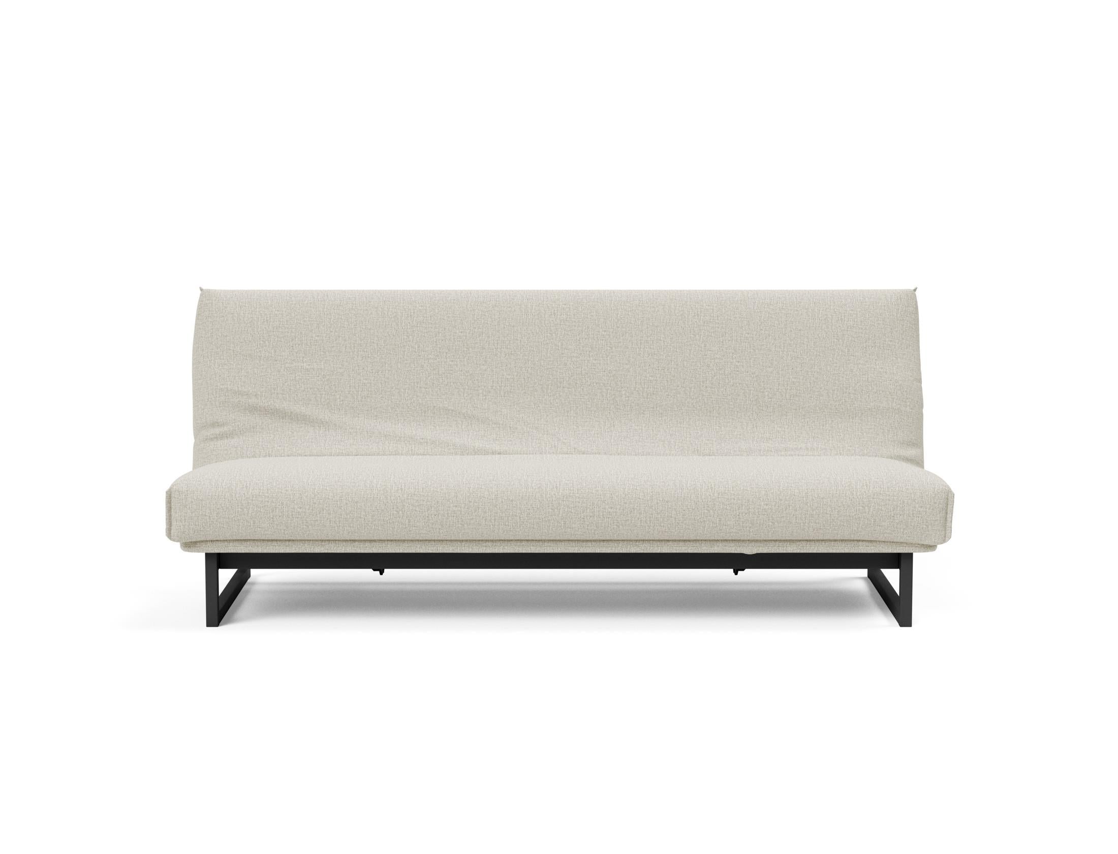 Fraction 120 Bettsofa Nordic Cover: Stilvolles Schlafsofa mit hochwertigem Soft Spring Bezug. Ideal für entspannte Nächte und modernes Wohnen.