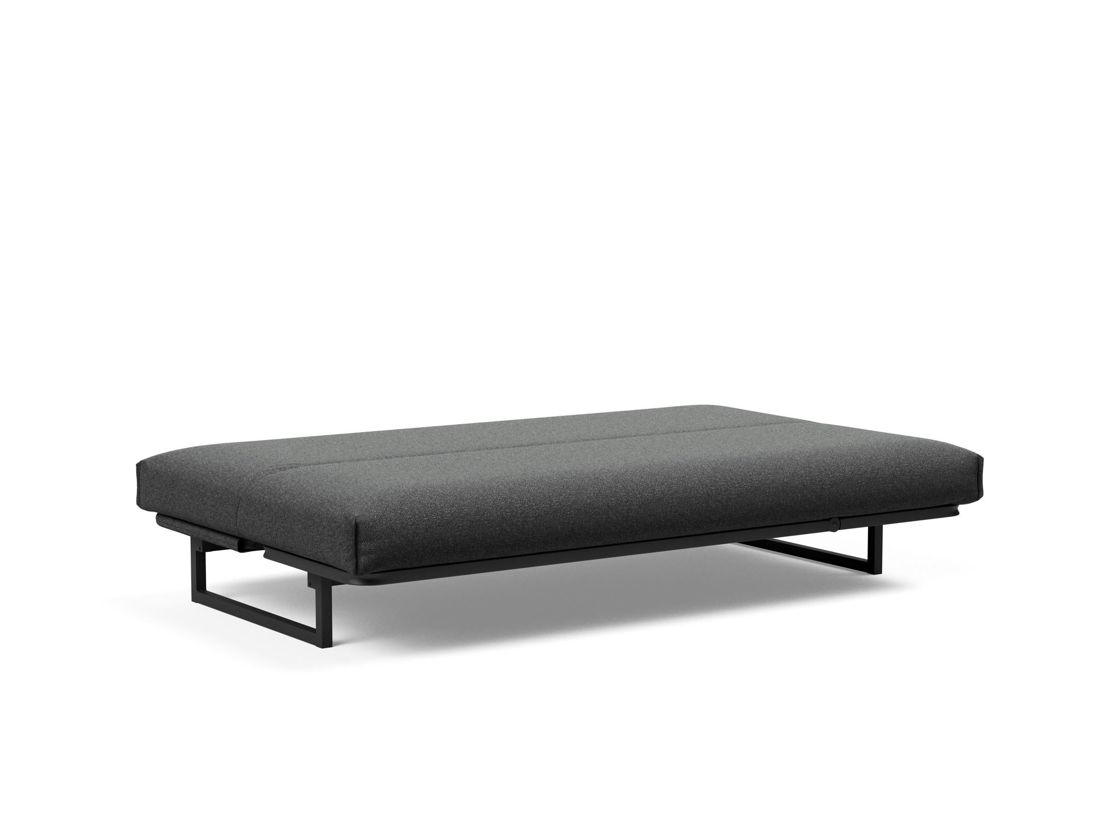 Fraction 120 Bettsofa Nordic Cover: modernes, multifunktionales Sofa mit komfortabler Soft Spring-Matratze, ideal für kleine Räume und Übernachtungsgäste.