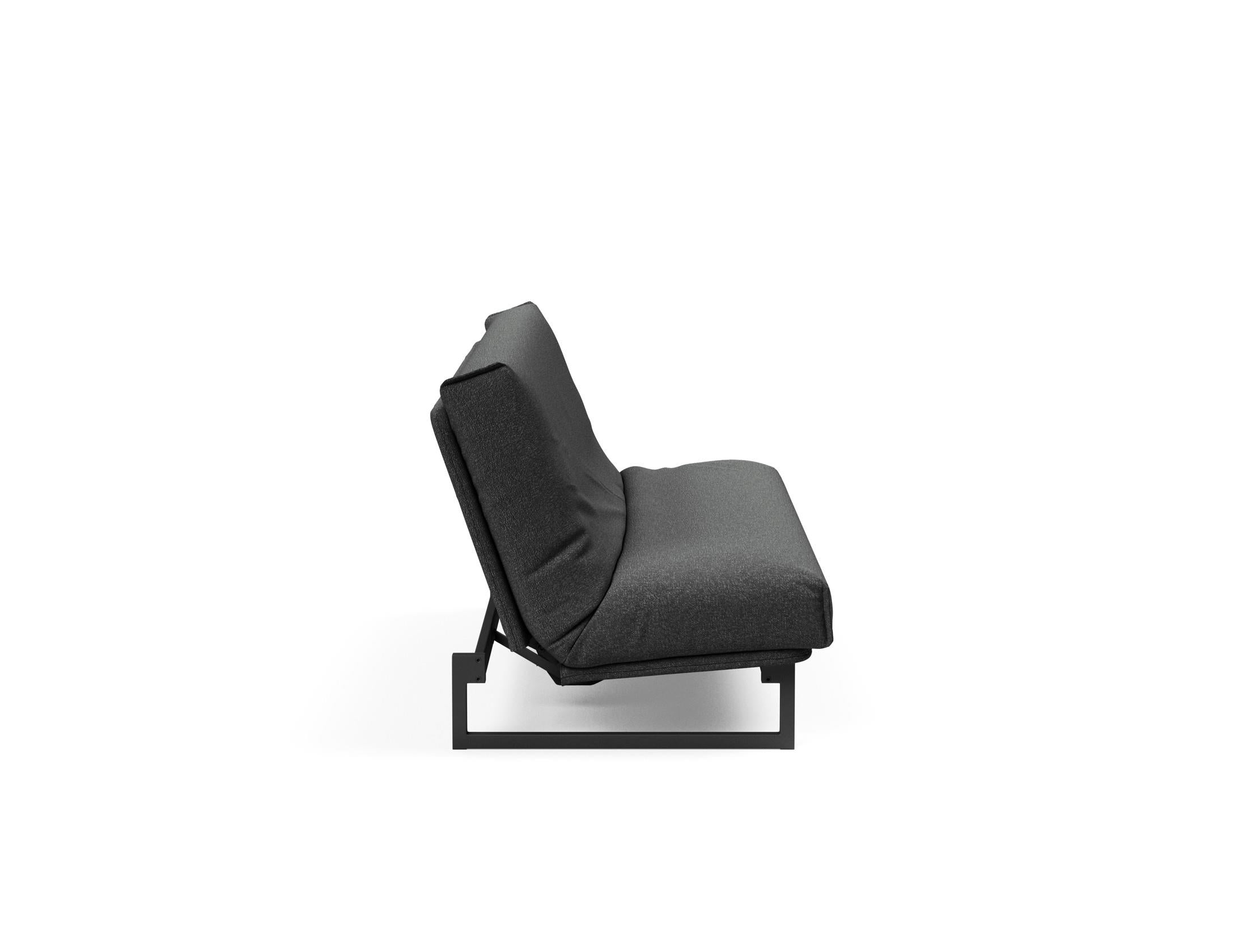 Fraction 120 Bettsofa Nordic Cover: Elegantes Schlafsofa mit weichem Soft Spring Bezug. Perfekt für gemütliche Nächte und modernes Design.