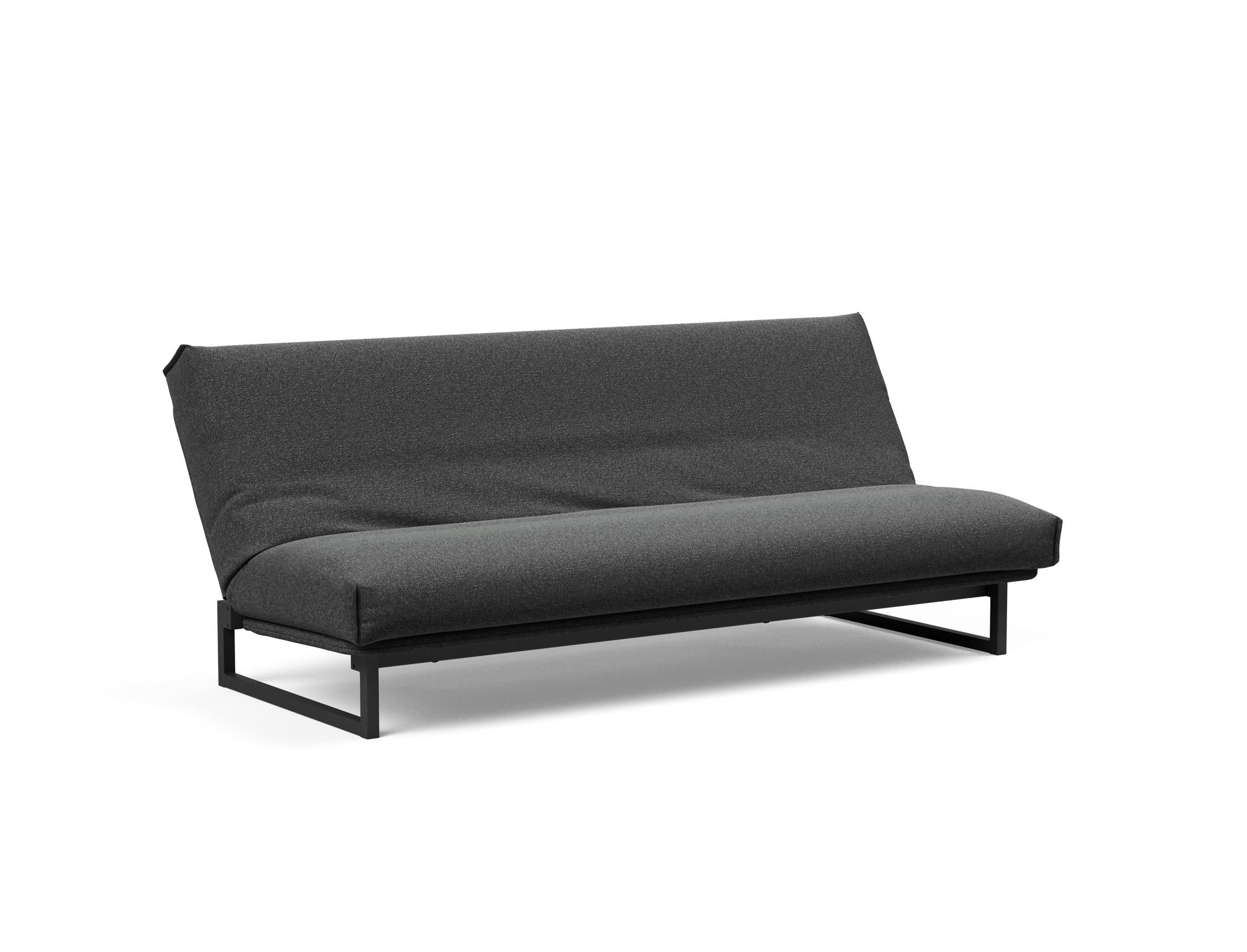Fraction 120 Bettsofa Nordic Cover: Stilvolles Schlafsofa mit hochwertigem Soft Spring Bezug. Ideal für entspannte Nächte und modernes Wohnen.