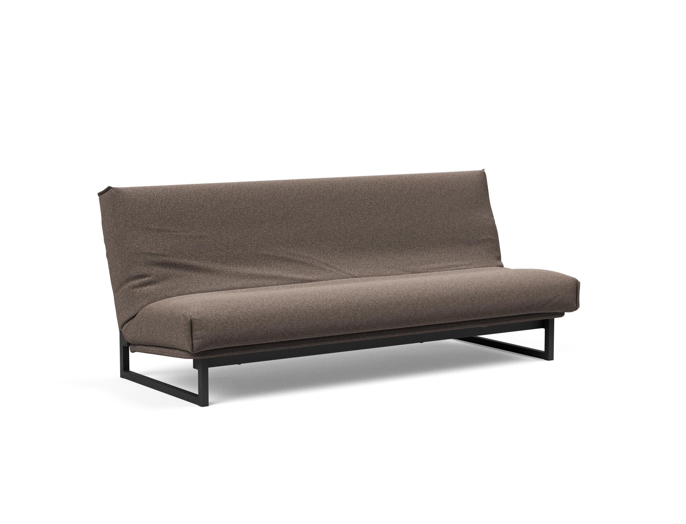 Fraction 120 Bettsofa Nordic Cover: Stilvolles Schlafsofa mit hochwertigem Soft Spring Bezug. Ideal für entspannte Nächte und modernes Wohnen.