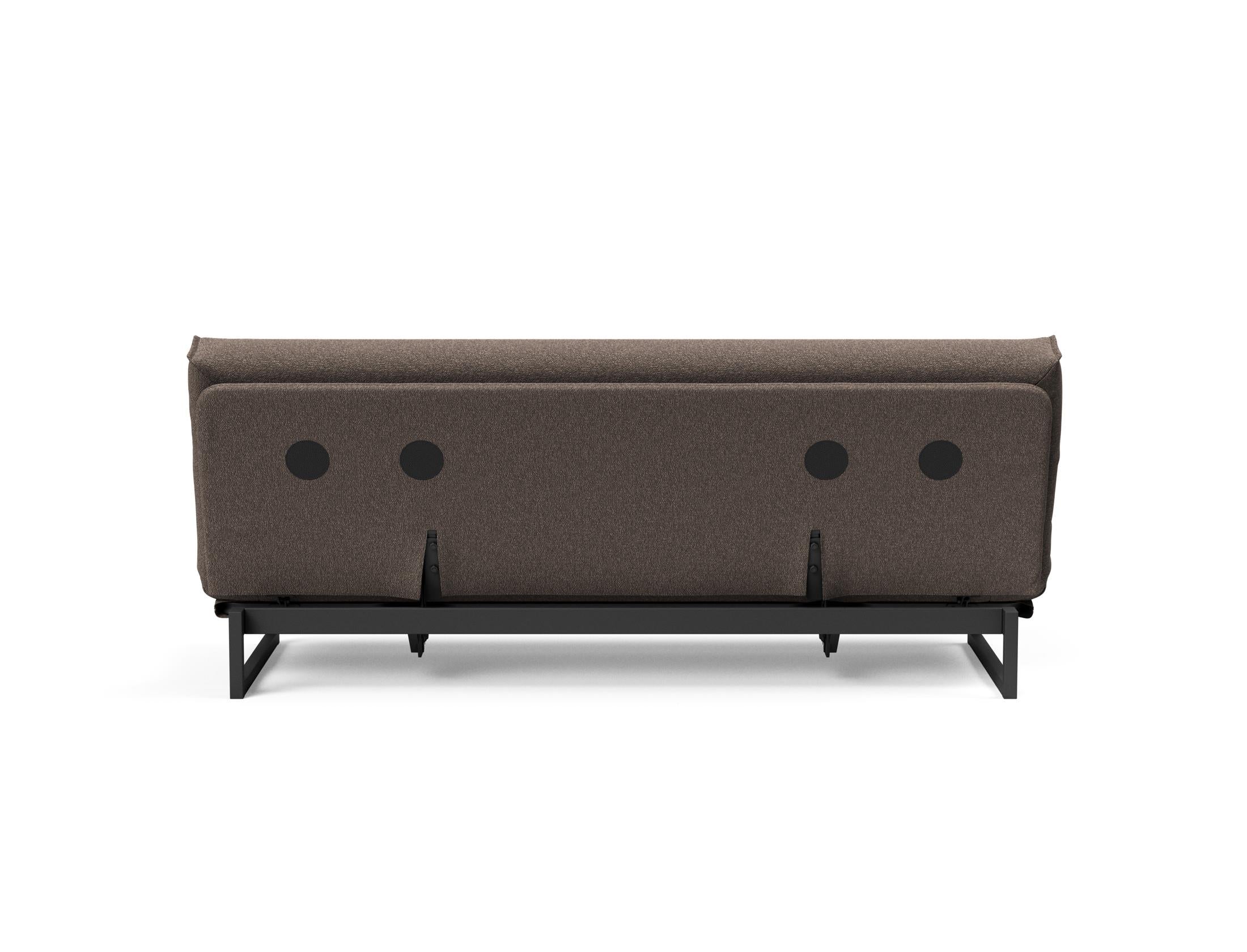 Fraction 120 Bettsofa Nordic Cover: Stilvolles Schlafsofa mit hochwertigem Soft Spring Bezug. Ideal für entspannte Nächte und modernes Wohnen.