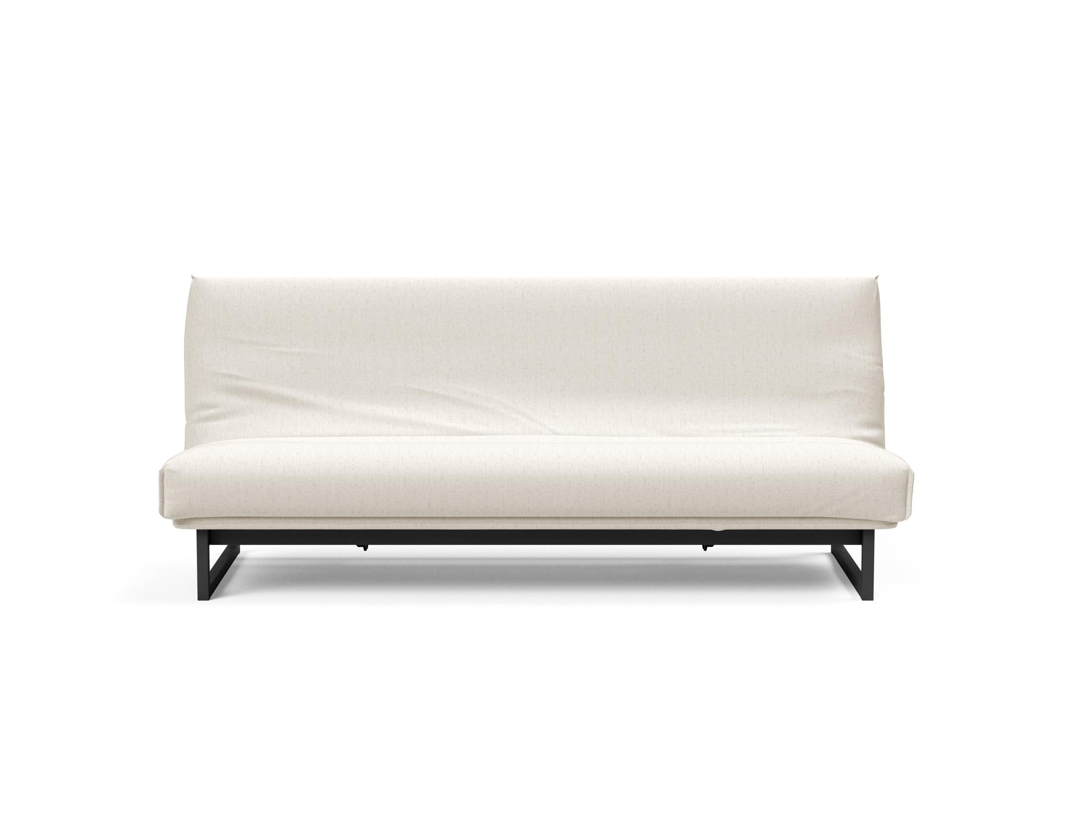 Fraction 120 Bettsofa Nordic Cover: Stilvolles Schlafsofa mit hochwertigem Soft Spring Bezug. Ideal für entspannte Nächte und modernes Wohnen.