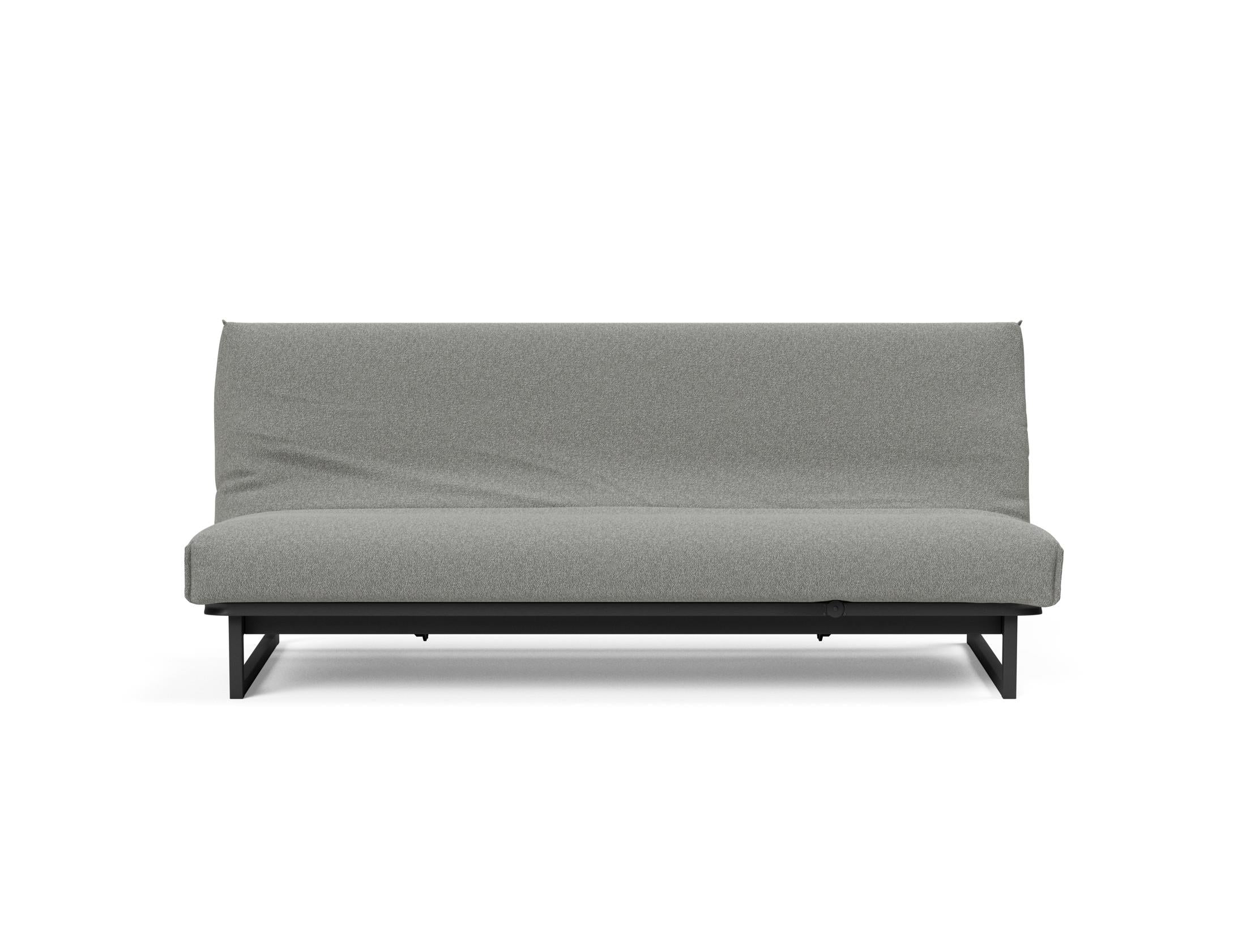 Fraction 120 Bettsofa Nordic Cover: stilvolles, platzsparendes Sofa mit bequemer Soft Spring-Matratze, perfekt für Gäste und kleine Wohnungen.