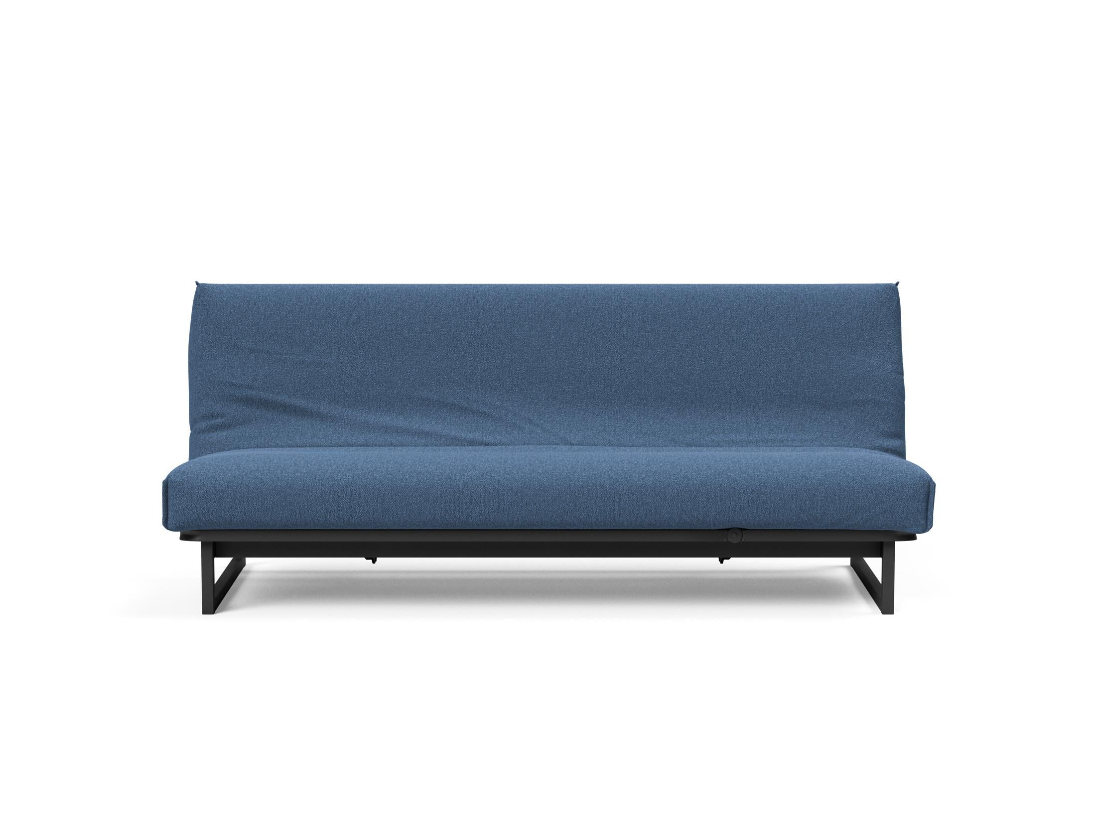 Fraction 120 Bettsofa Nordic Cover: modernes, multifunktionales Sofa mit komfortabler Soft Spring-Matratze, ideal für kleine Räume und Übernachtungsgäste.
