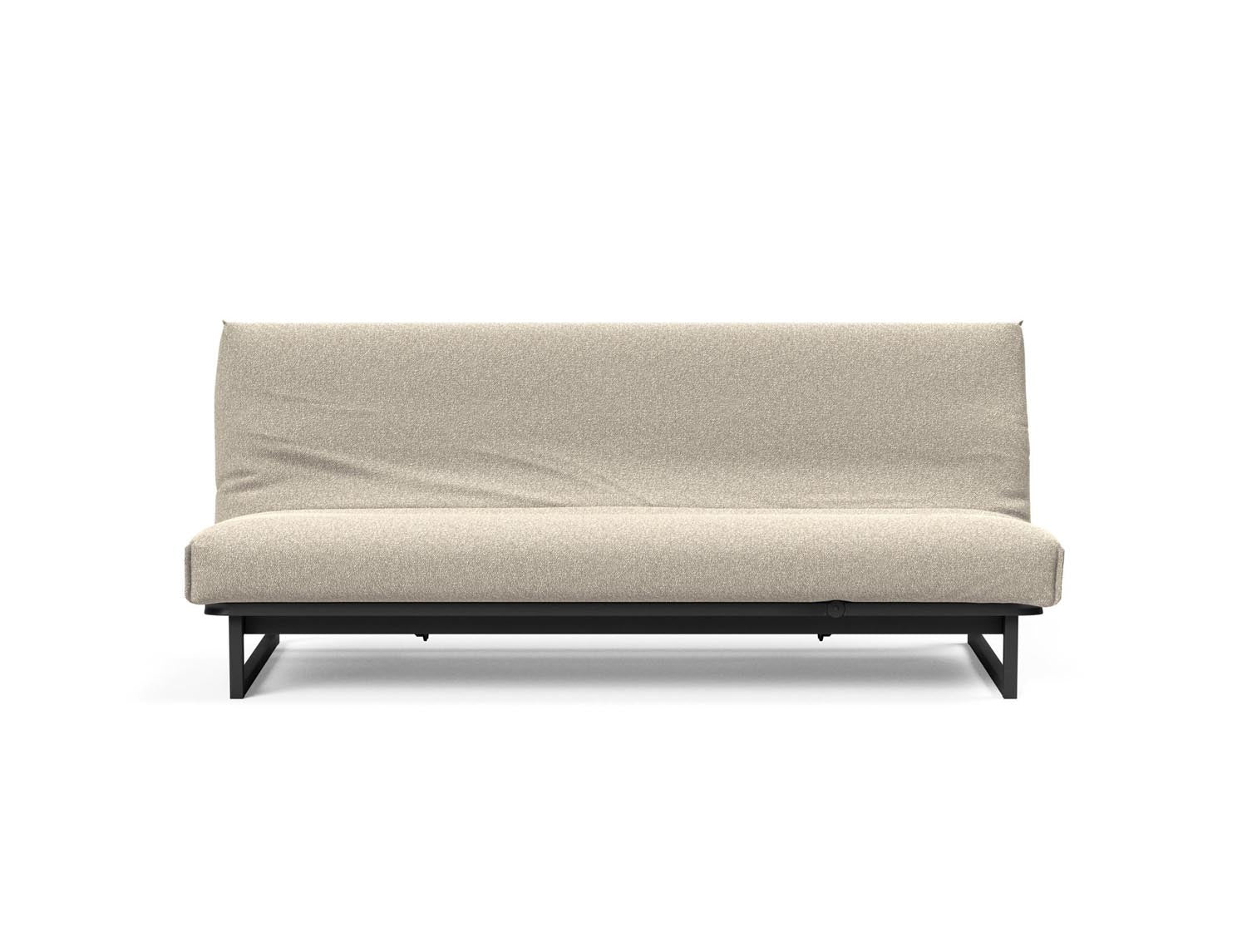 Fraction 120 Bettsofa Nordic Cover: stilvolles, platzsparendes Sofa mit bequemer Soft Spring-Matratze, perfekt für Gäste und kleine Wohnungen.