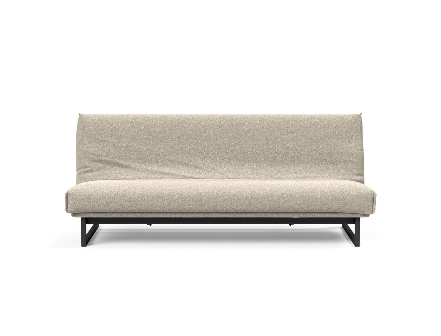 Fraction 120 Bettsofa Nordic Cover: Elegantes Schlafsofa mit weichem Soft Spring Bezug. Perfekt für gemütliche Nächte und modernes Design.
