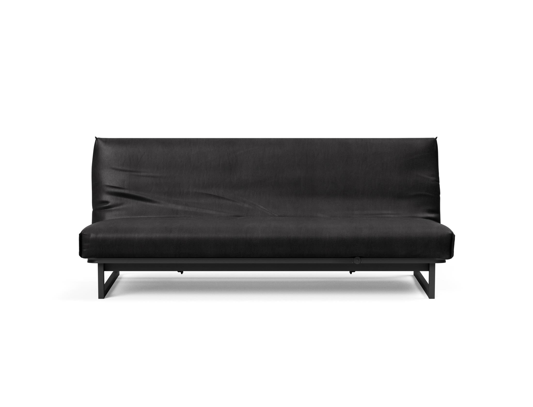 Fraction 120 Bettsofa Nordic Cover: modernes, multifunktionales Sofa mit komfortabler Soft Spring-Matratze, ideal für kleine Räume und Übernachtungsgäste.