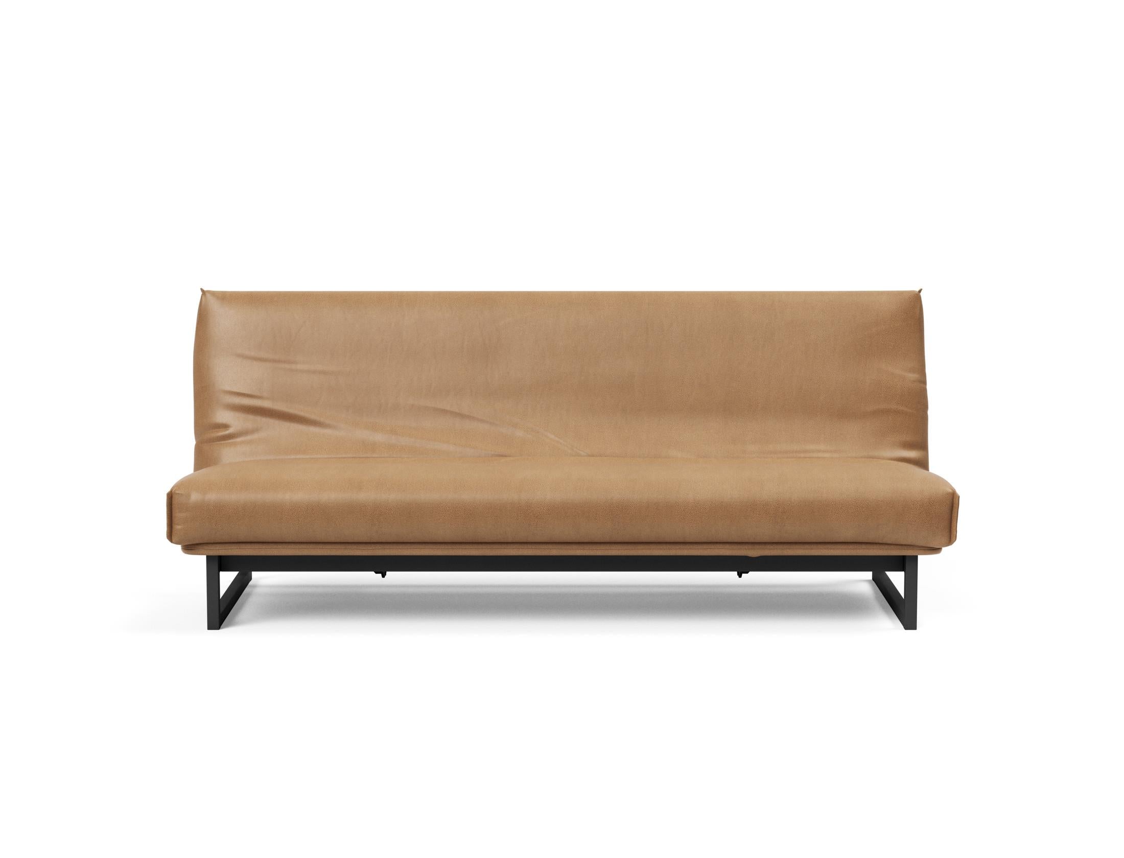 Fraction 120 Bettsofa Nordic Cover: Elegantes Schlafsofa mit weichem Soft Spring Bezug. Perfekt für gemütliche Nächte und modernes Design.
