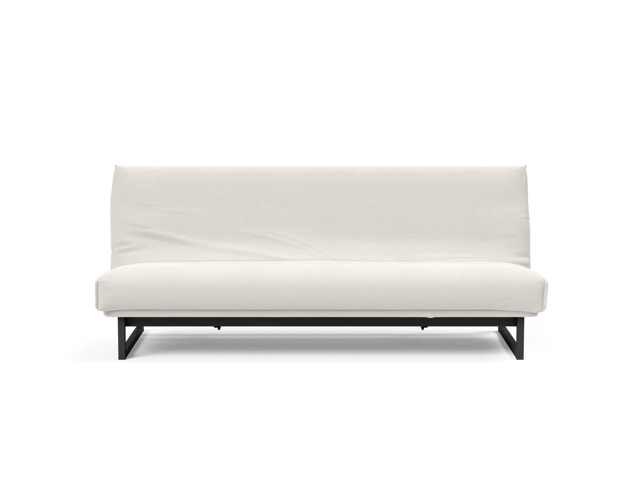 Fraction 120 Bettsofa Nordic Cover: Elegantes Schlafsofa mit weichem Soft Spring Bezug. Perfekt für gemütliche Nächte und modernes Design.