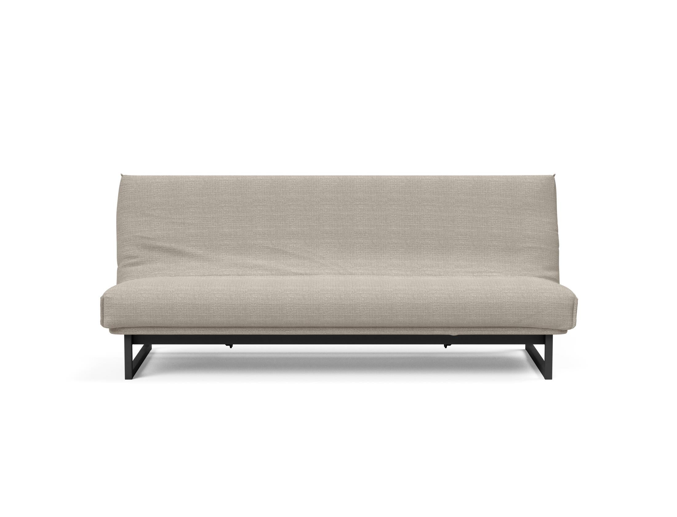 Fraction 120 Bettsofa Nordic Cover: Elegantes Schlafsofa mit weichem Soft Spring Bezug. Perfekt für gemütliche Nächte und modernes Design.