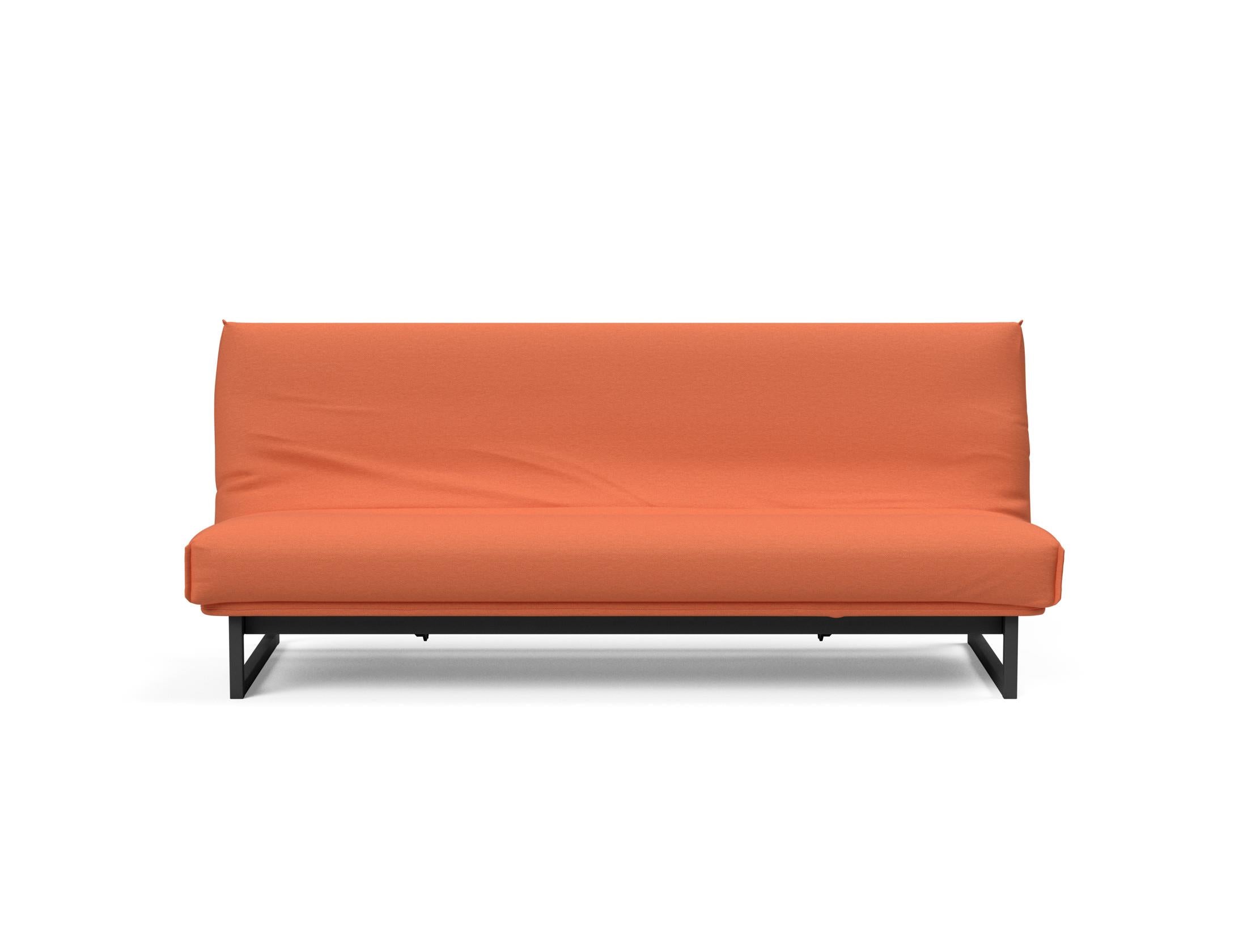 Fraction 120 Bettsofa Nordic Cover: Elegantes Schlafsofa mit weichem Soft Spring Bezug. Perfekt für gemütliche Nächte und modernes Design.