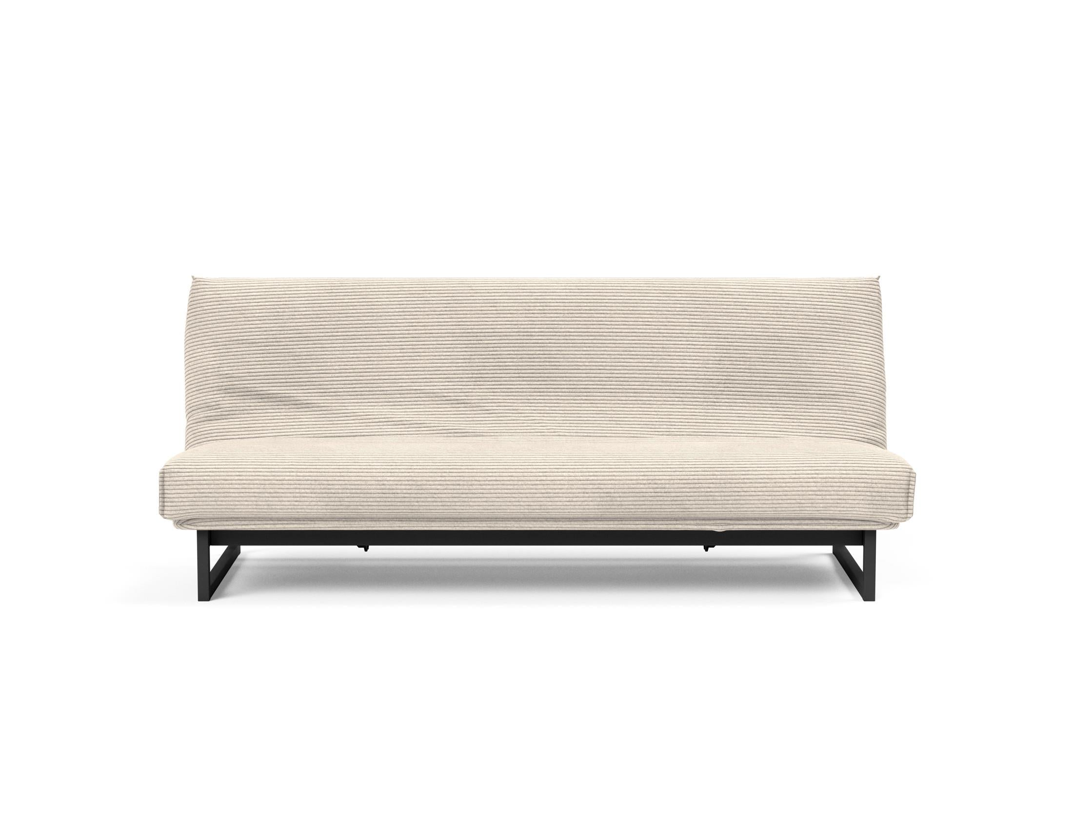 Fraction 120 Bettsofa Nordic Cover: Stilvolles Schlafsofa mit hochwertigem Soft Spring Bezug. Ideal für entspannte Nächte und modernes Wohnen.