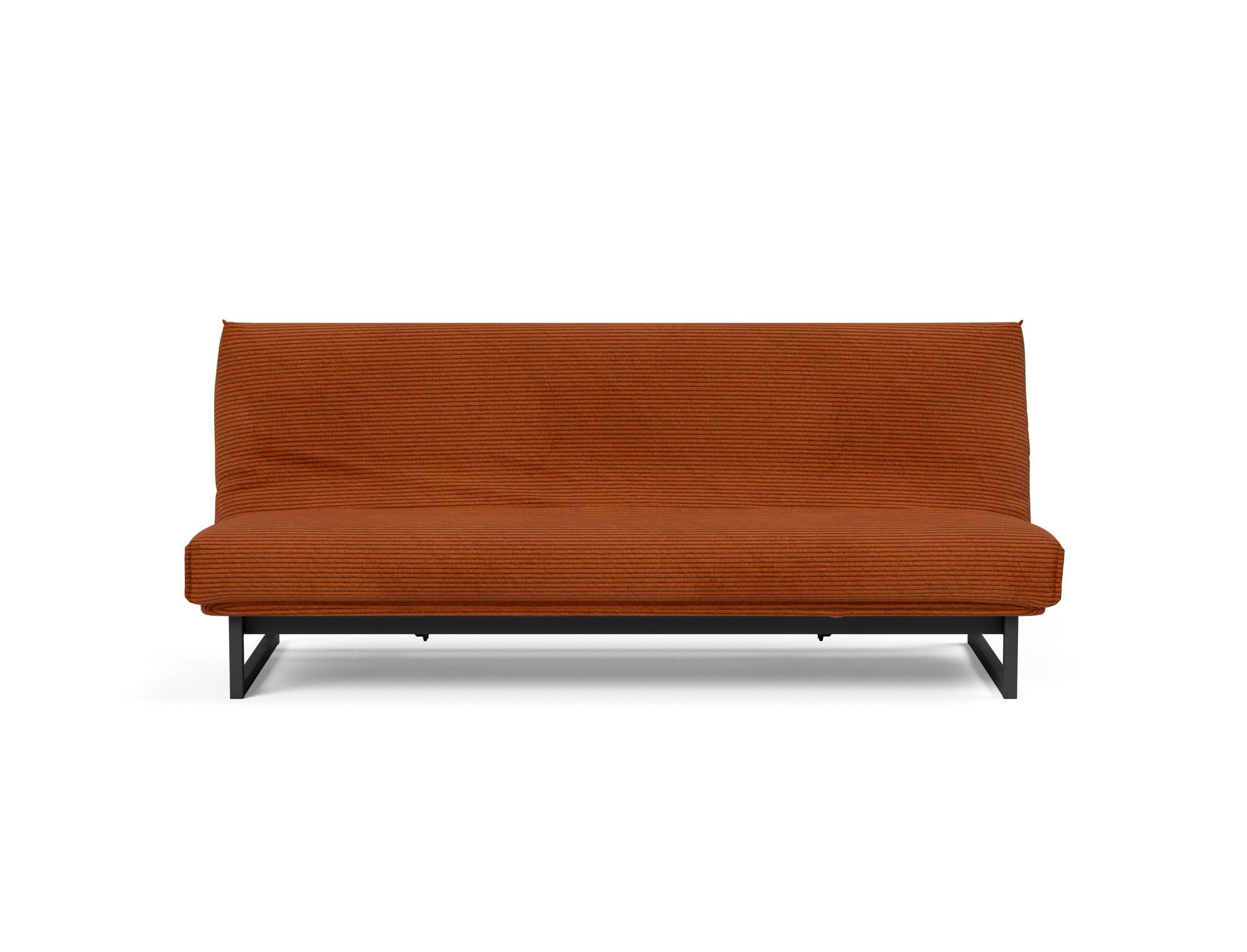 Fraction 120 Bettsofa Nordic Cover: Elegantes Schlafsofa mit weichem Soft Spring Bezug. Perfekt für gemütliche Nächte und modernes Design.