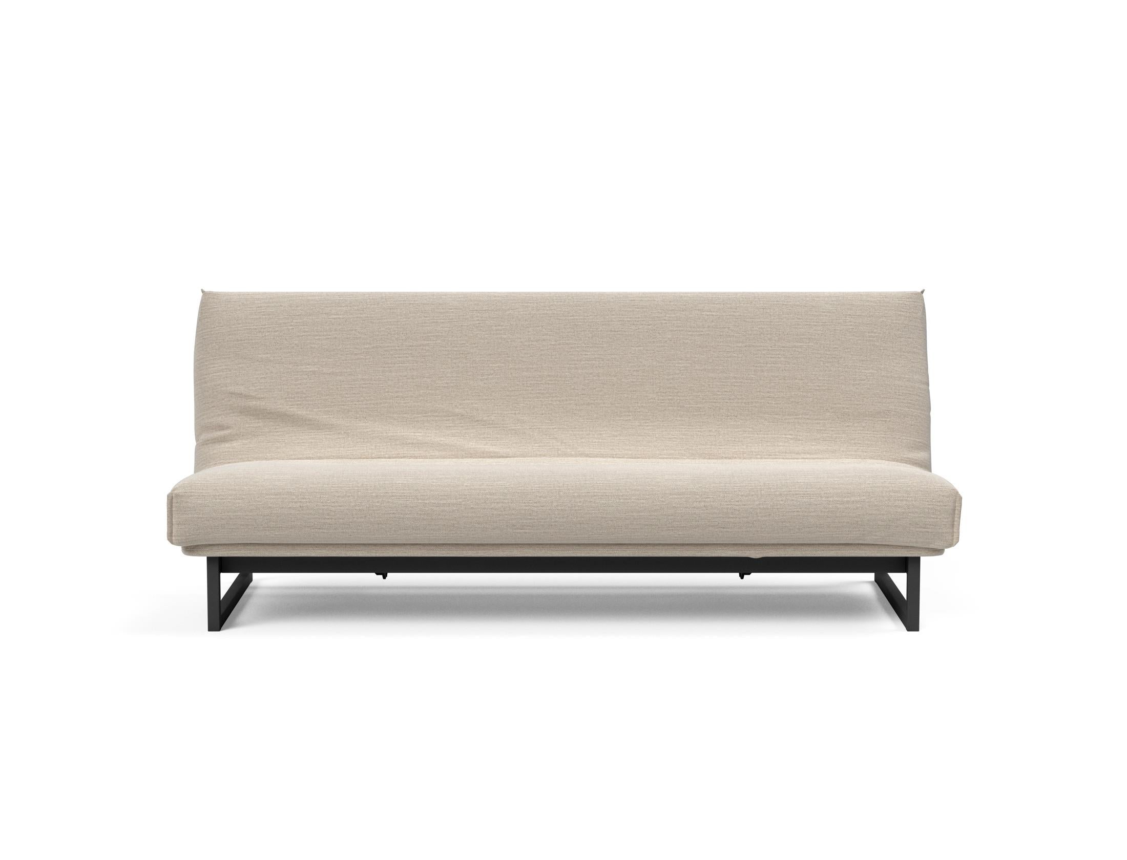 Fraction 120 Bettsofa Nordic Cover: Stilvolles Schlafsofa mit hochwertigem Soft Spring Bezug. Ideal für entspannte Nächte und modernes Wohnen.
