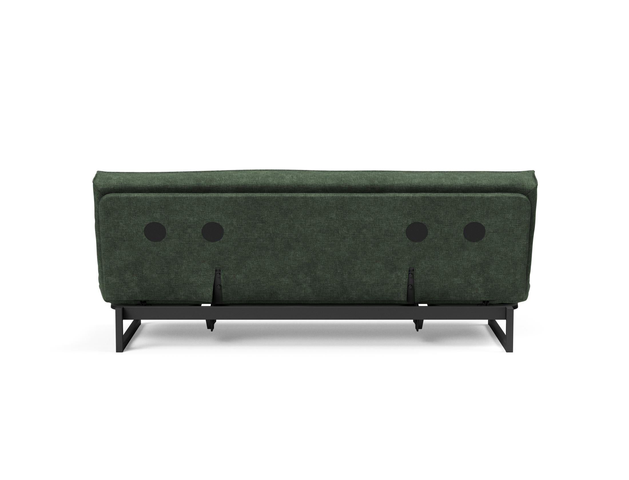 Entdecken Sie das Fraction 120 Bettsofa Sharp Plus Cover Soft Spring von Innovation Living – stilvolles Design trifft auf erstklassigen Komfort und Flexibilität.