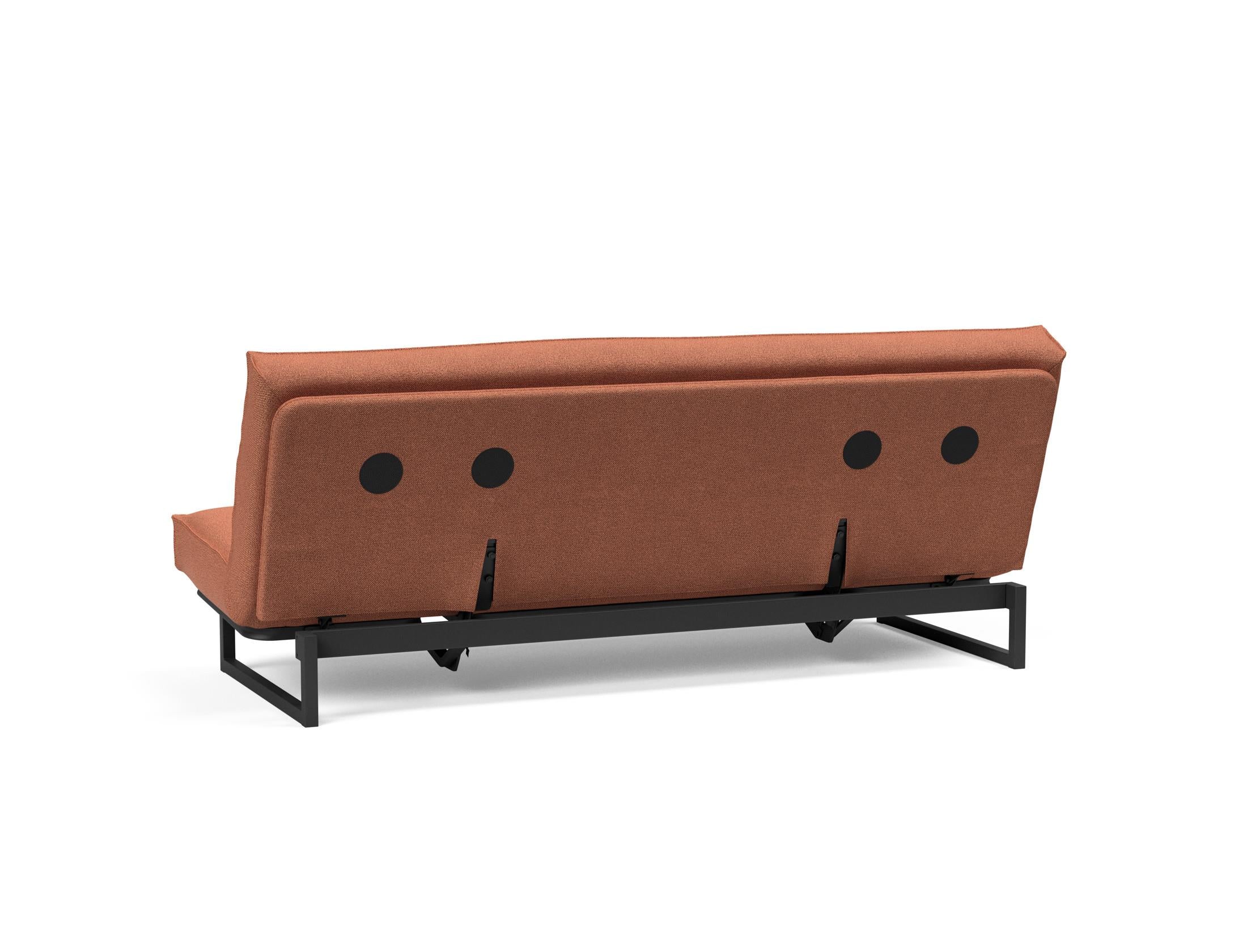 Erleben Sie das Fraction 120 Bettsofa Sharp Plus Cover Soft Spring von Innovation Living – modern, funktional und ideal für kleine Räume.