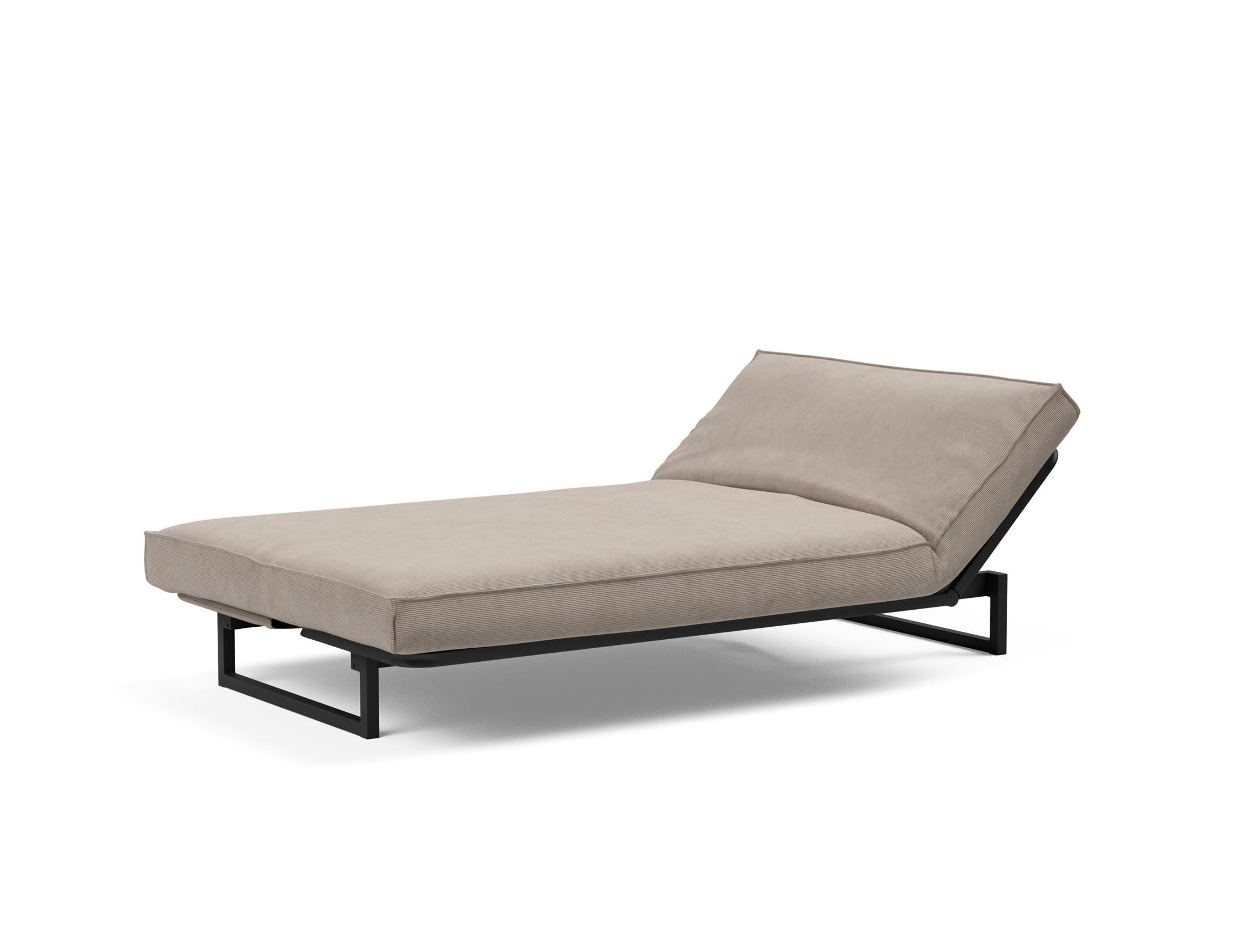 Erleben Sie das Fraction 120 Bettsofa Sharp Plus Cover Soft Spring von Innovation Living – modern, funktional und ideal für kleine Räume.