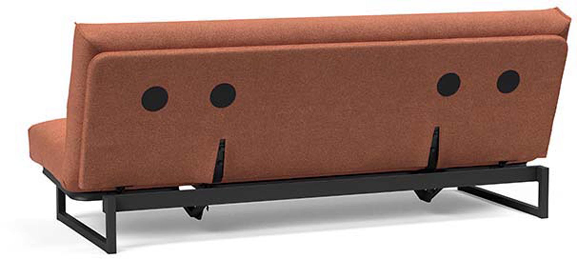 Fraction 120 Bettsofa Nordic Cover von Innovation Living: elegantes, platzsparendes Sofa, ideal für kleine Wohnungen und als komfortables Gästebett.