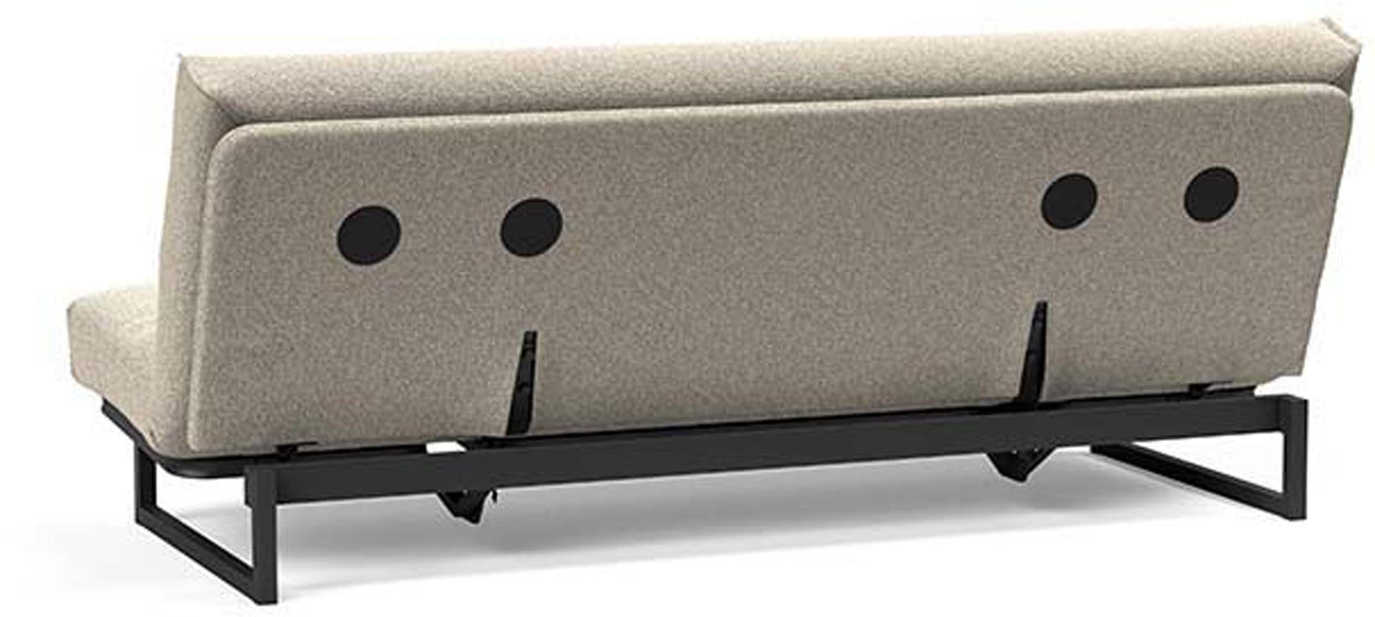 Fraction 120 Bettsofa Nordic Cover von Innovation Living: elegantes, platzsparendes Sofa, ideal für kleine Wohnungen und als komfortables Gästebett.