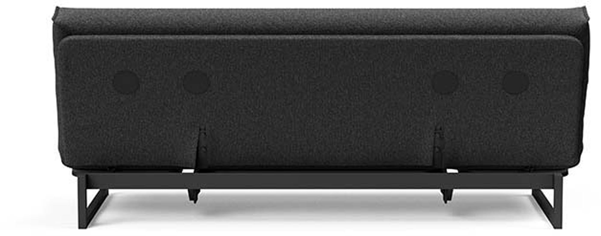 Erleben Sie das Fraction 120 Bettsofa Nordic Cover von Innovation Living: modernes Design, vielseitig einsetzbar und mit einer komfortablen Soft Spring-Matratze.