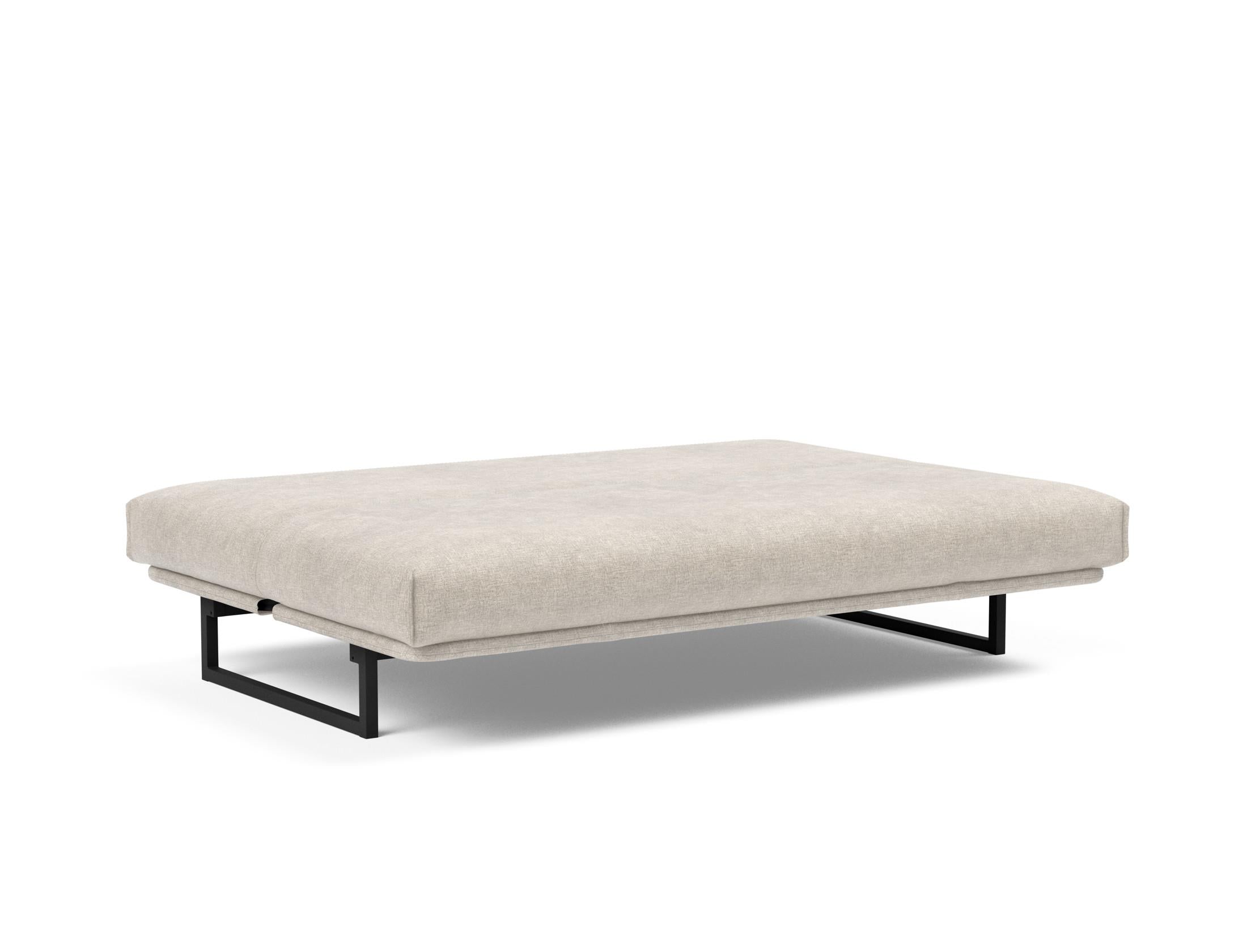 Fraction 140 Bettsofa Nordic Cover: Modernes Schlafsofa mit hochwertiger Soft Spring Federung, perfekt für gemütliche Abende und stilvolle Einrichtung.