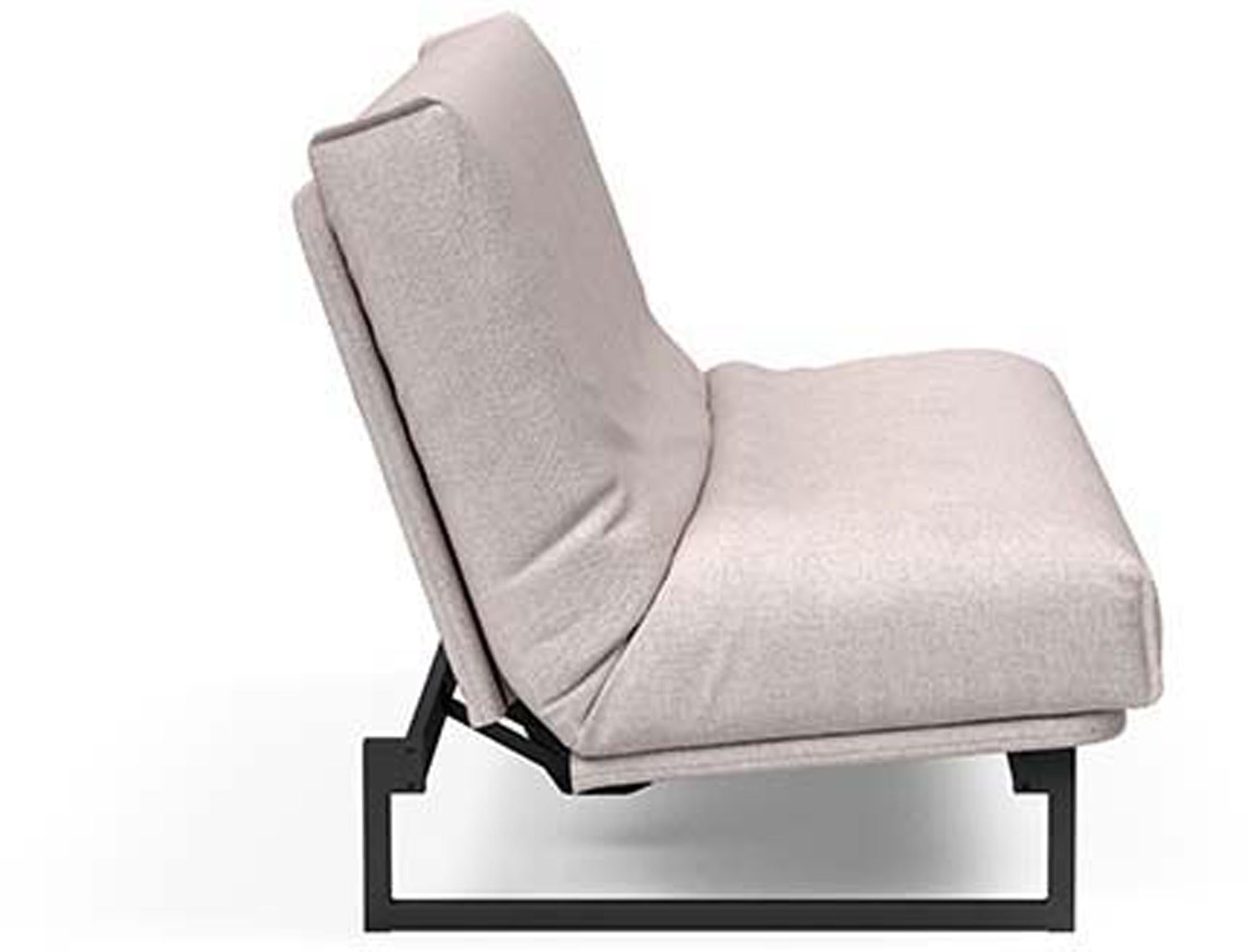 Entdecken Sie das Fraction 140 Bettsofa mit Nordic Cover von Innovation Living: stilvolles Design, komfortable Soft Spring-Matratze, ideal für kompakte Wohnräume.