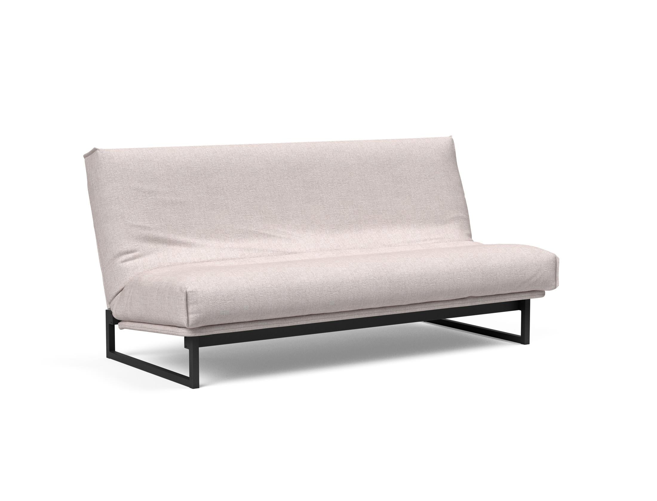 Fraction 140 Bettsofa Nordic Cover: Stilvolles Schlafsofa mit hochwertiger Soft Spring Federung, perfekt für gemütliche Nächte und modernes Interieur.