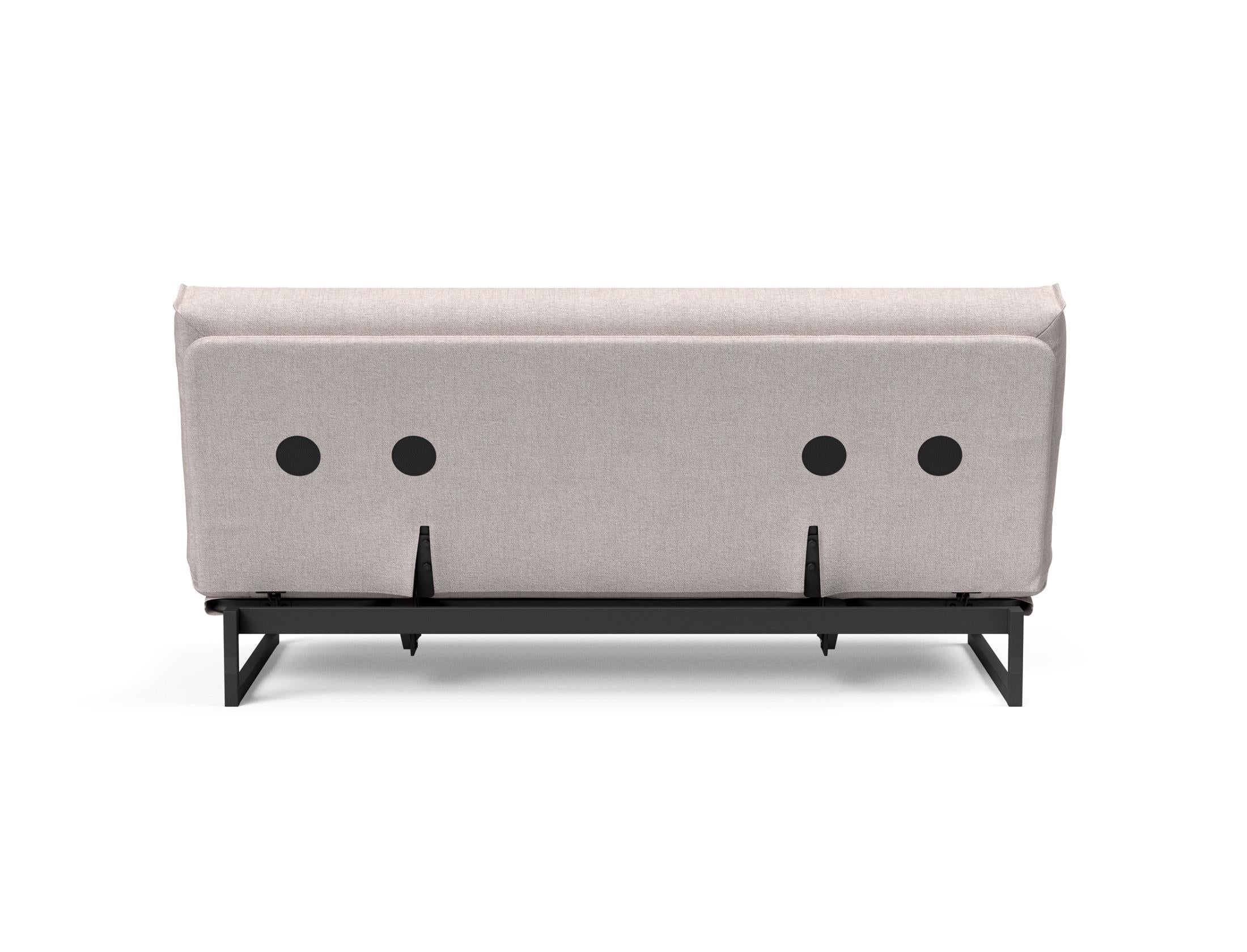 Fraction 140 Bettsofa Nordic Cover: Modernes Schlafsofa mit hochwertiger Soft Spring Federung, perfekt für gemütliche Abende und stilvolle Einrichtung.
