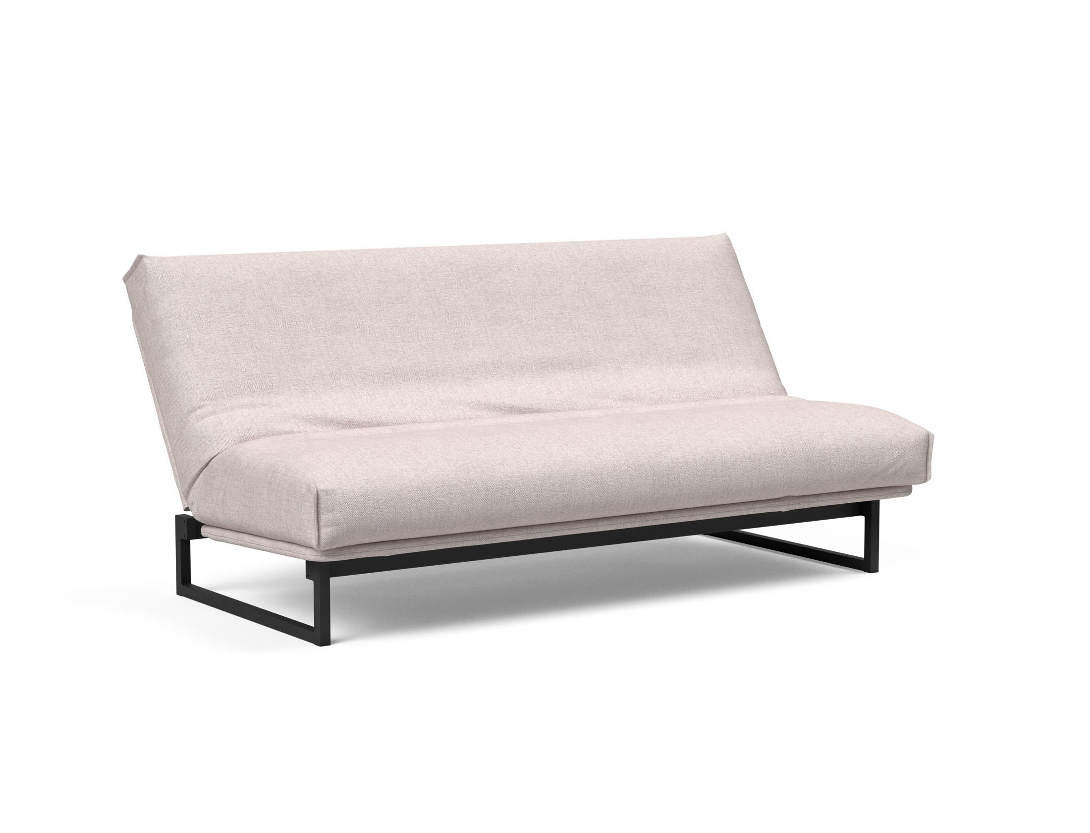 Fraction 140 Bettsofa Nordic Cover: Stilvolles Schlafsofa mit hochwertiger Soft Spring Federung, perfekt für gemütliche Nächte und modernes Interieur.
