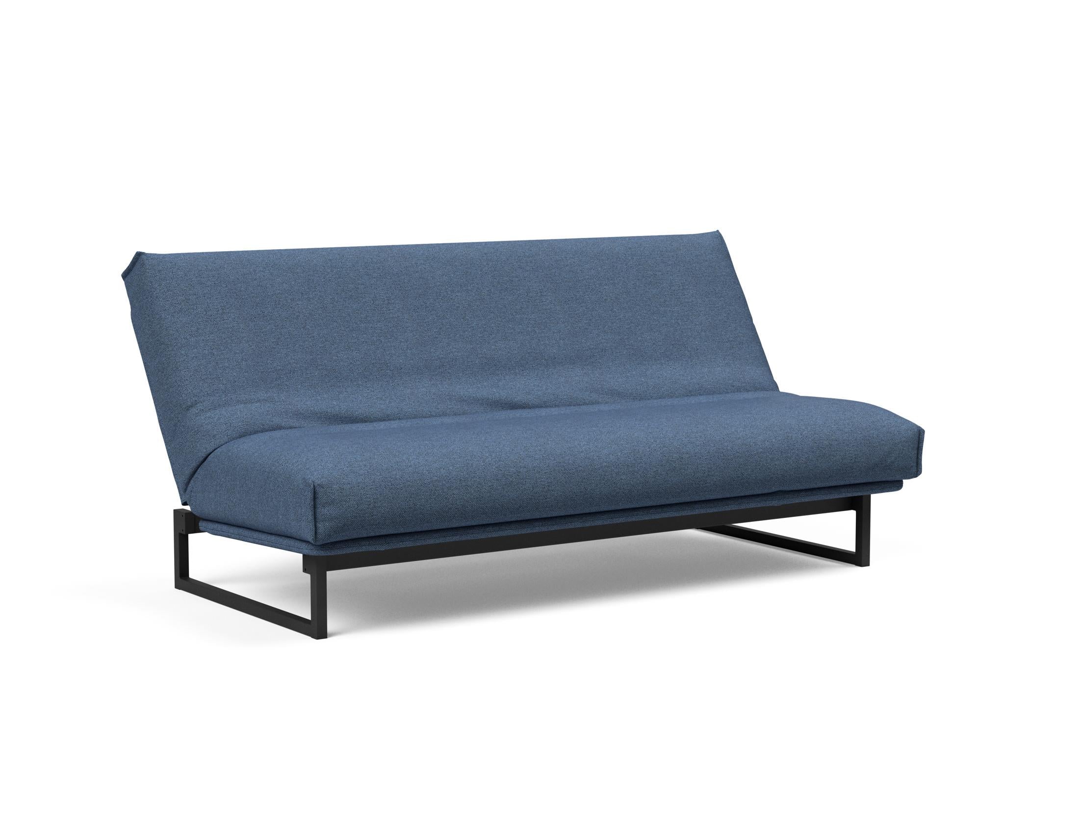 Fraction 140 Bettsofa Nordic Cover: Stilvolles Schlafsofa mit hochwertiger Soft Spring Federung, perfekt für gemütliche Nächte und modernes Interieur.