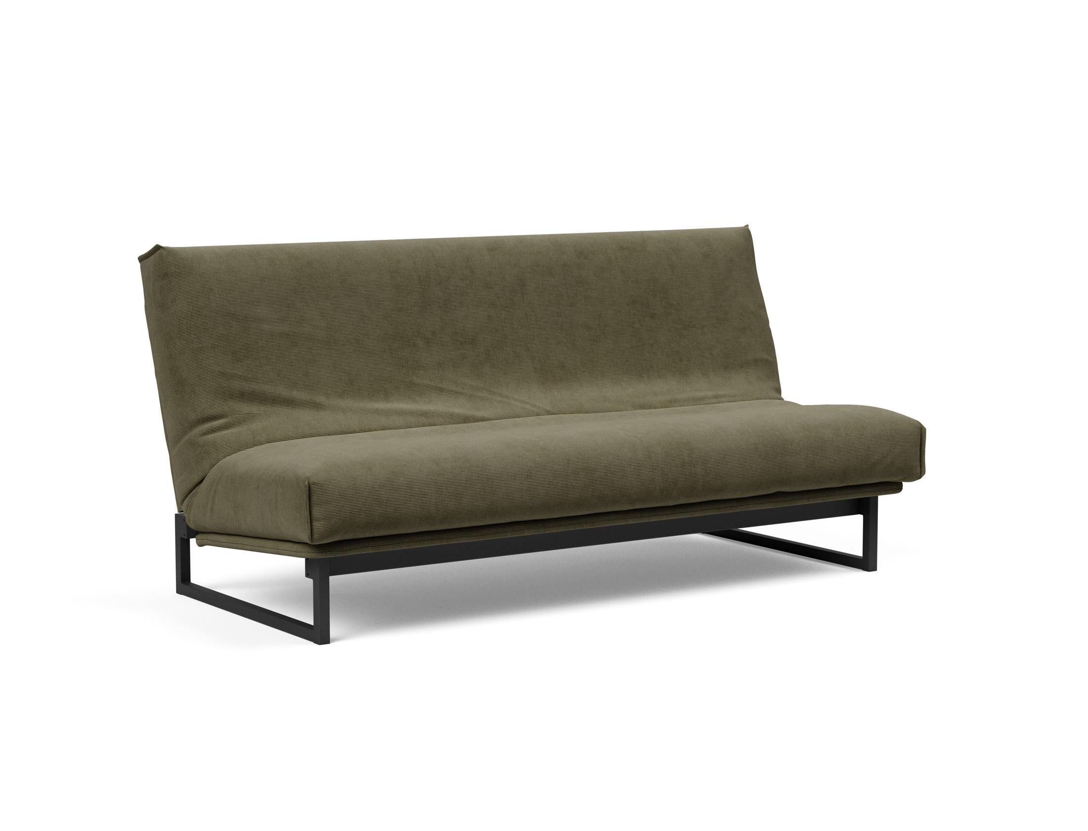 Fraction 140 Bettsofa Nordic Cover: Stilvolles Schlafsofa mit hochwertiger Soft Spring Federung, perfekt für gemütliche Nächte und modernes Interieur.