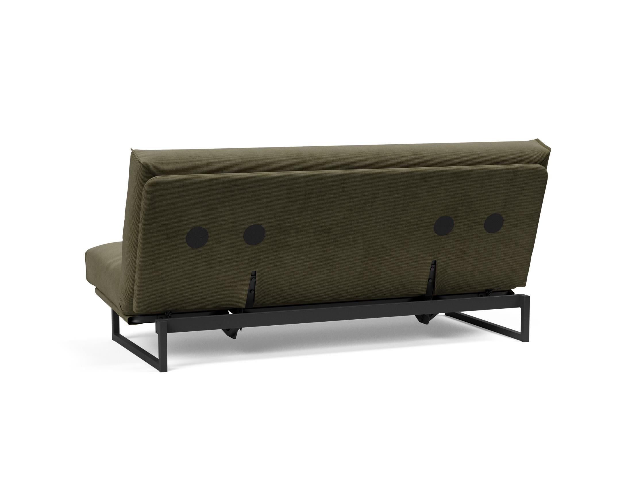 Fraction 140 Bettsofa Nordic Cover: Elegantes Schlafsofa mit komfortabler Soft Spring Federung, ideal für entspannte Nächte und modernes Wohndesign.