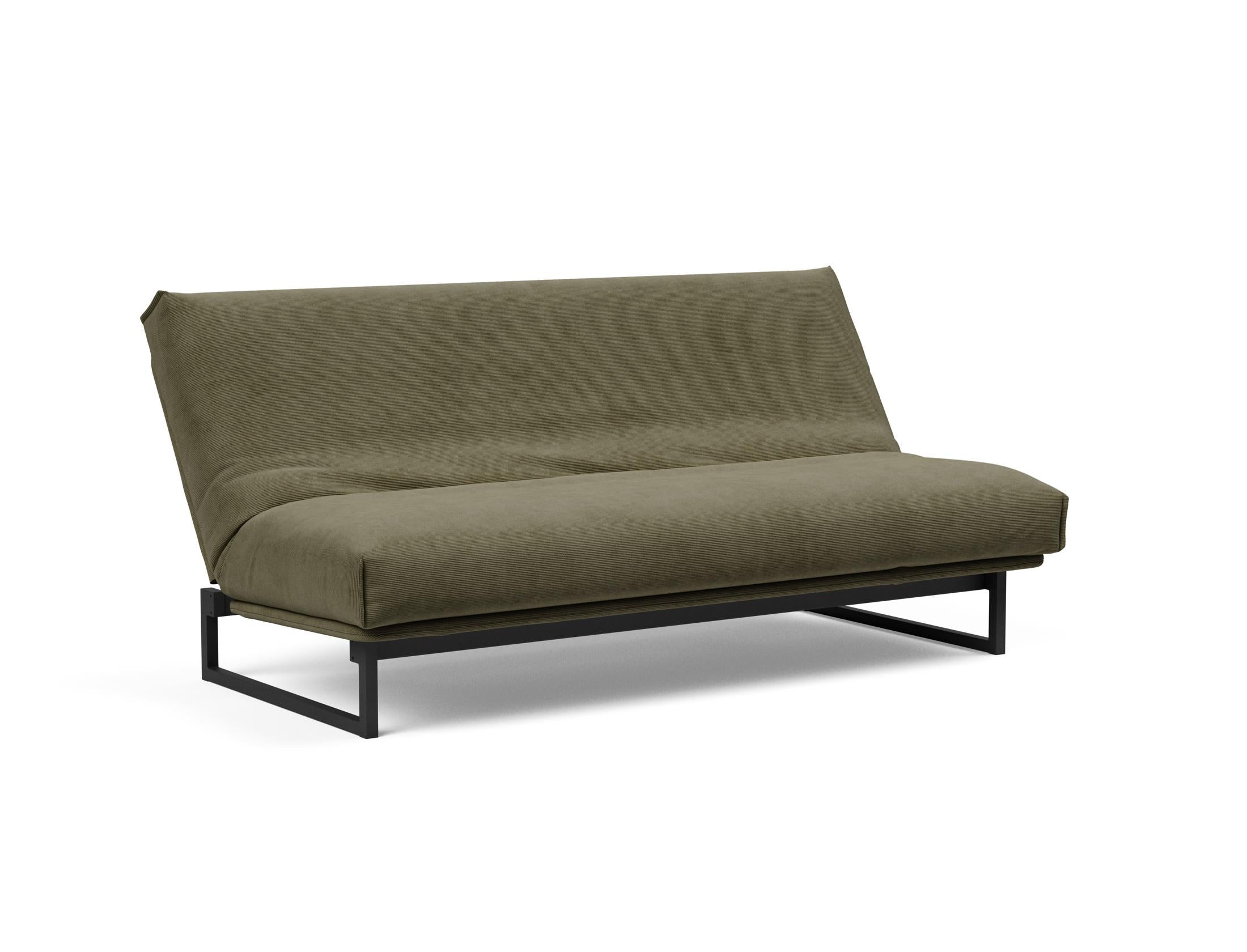 Fraction 140 Bettsofa Nordic Cover: Stilvolles Schlafsofa mit hochwertiger Soft Spring Federung, perfekt für gemütliche Nächte und modernes Interieur.