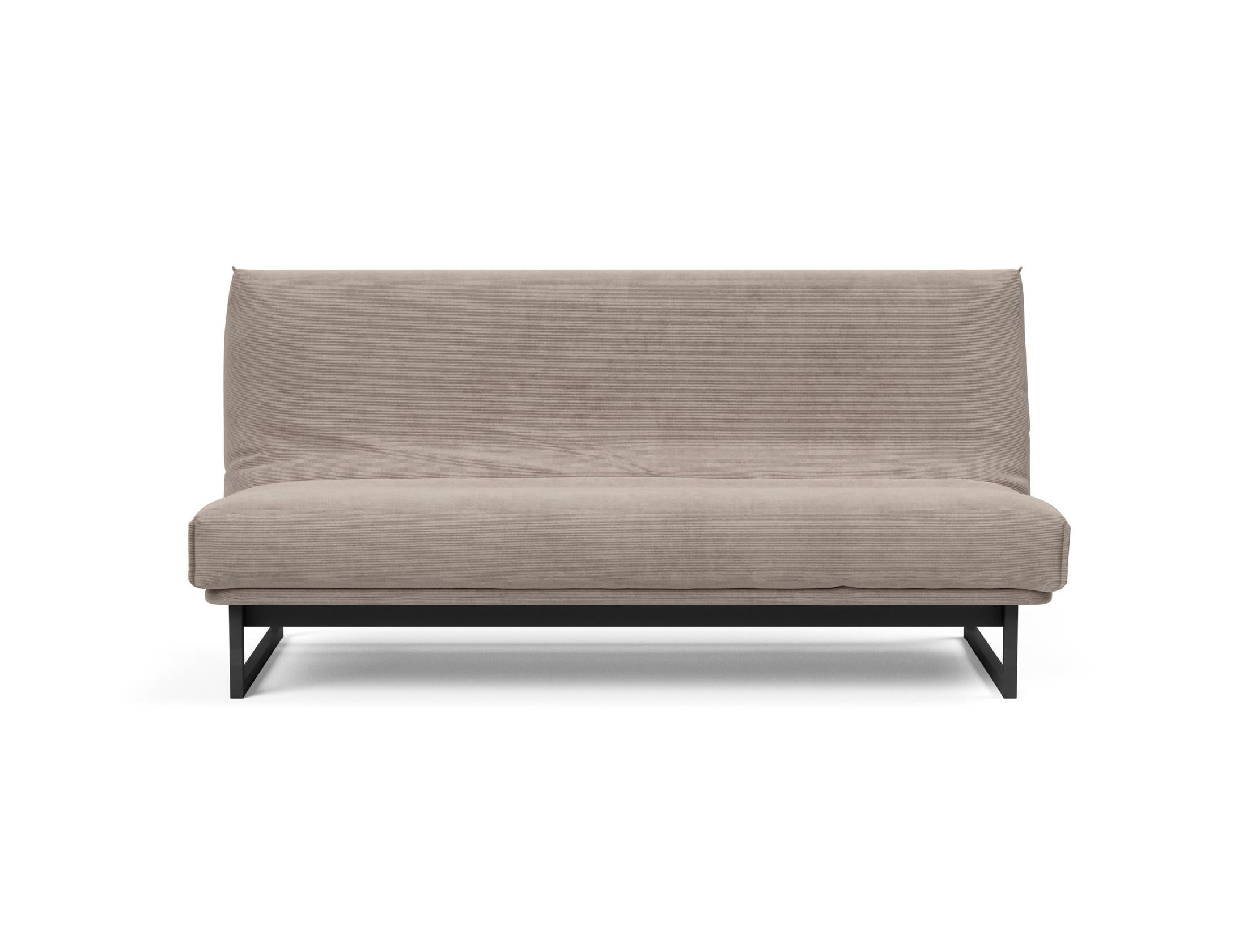 Fraction 140 Bettsofa Nordic Cover: Elegantes Schlafsofa mit komfortabler Soft Spring Federung, ideal für entspannte Nächte und modernes Wohndesign.