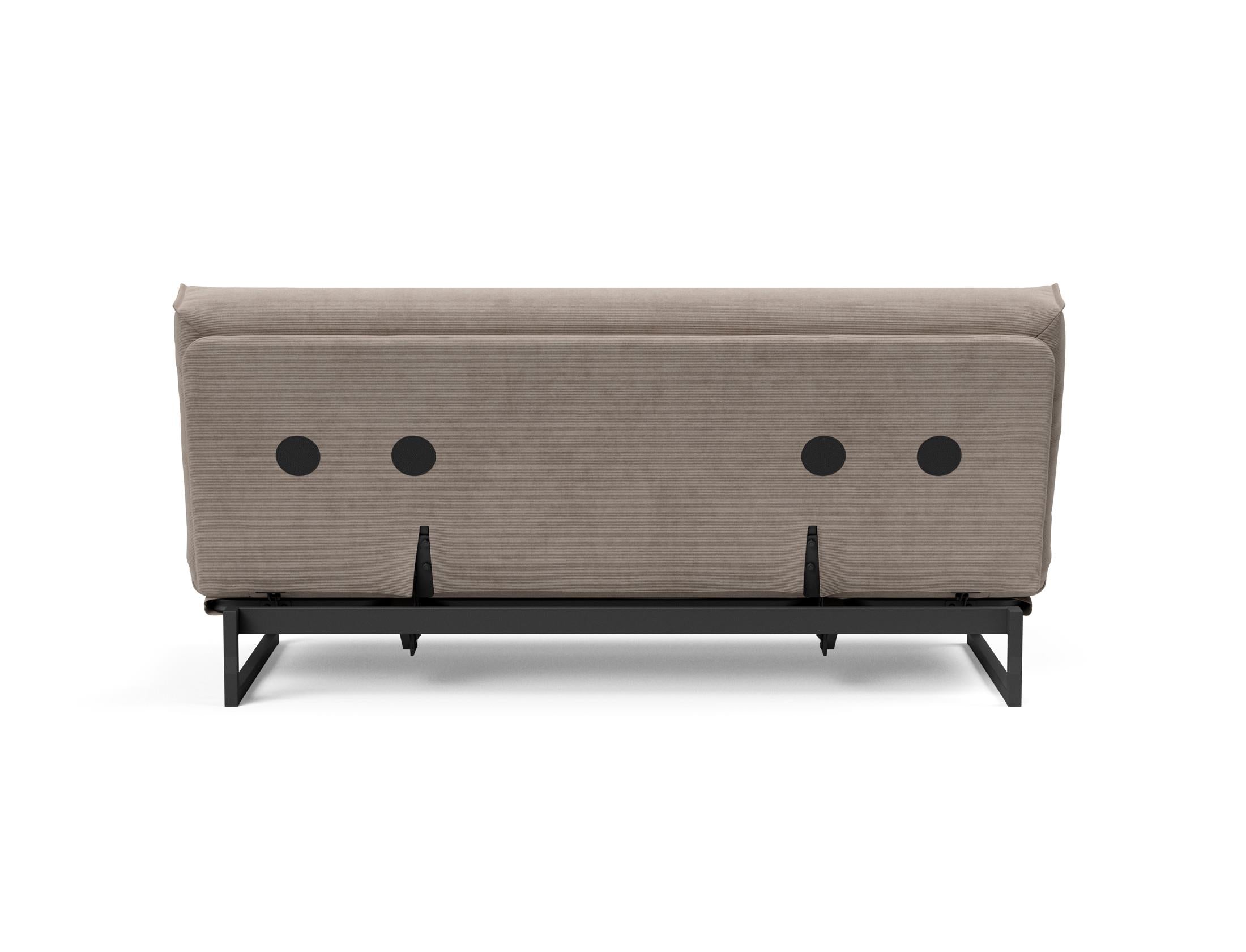 Fraction 140 Bettsofa Nordic Cover: Modernes Schlafsofa mit hochwertiger Soft Spring Federung, perfekt für gemütliche Abende und stilvolle Einrichtung.