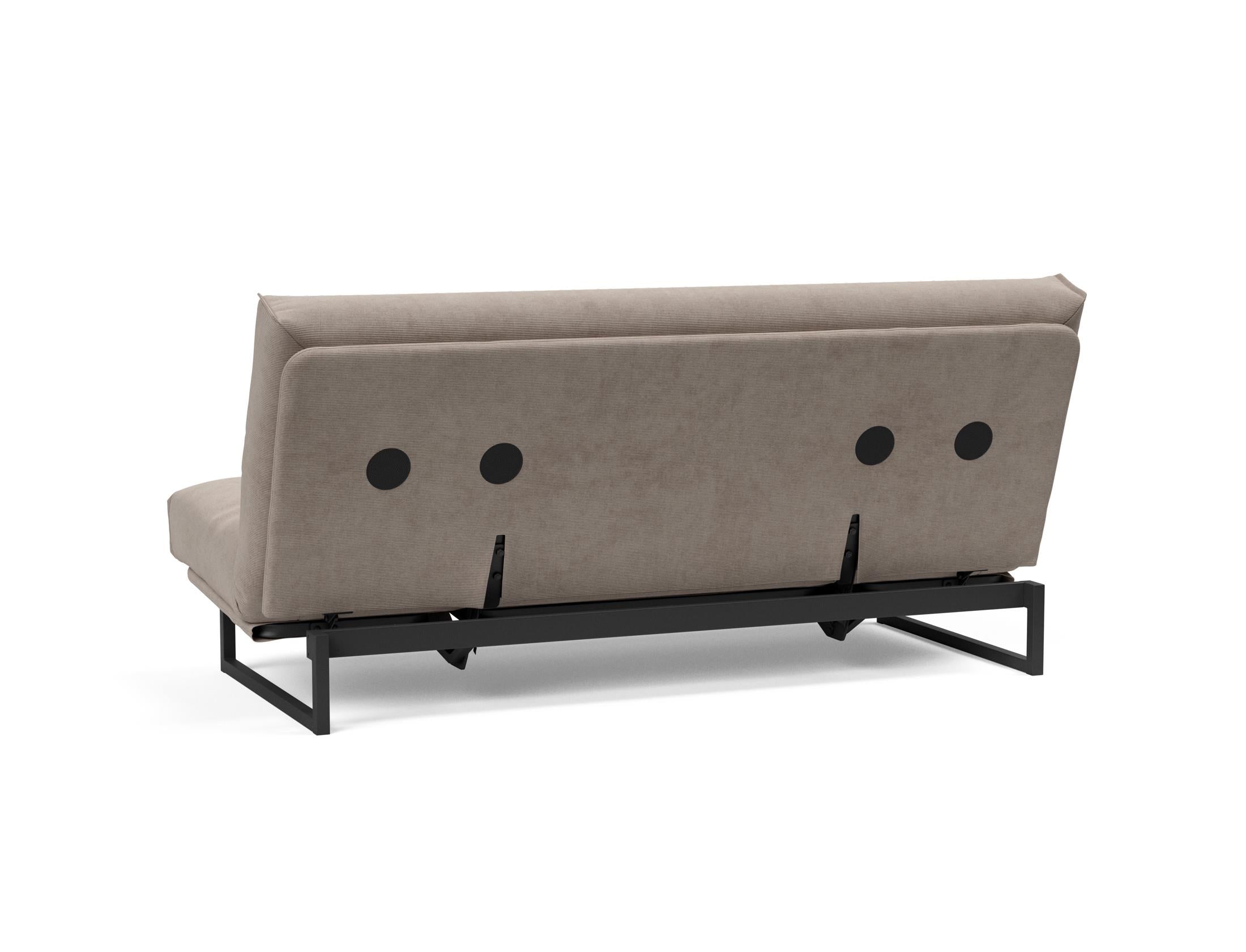 Fraction 140 Bettsofa Nordic Cover: Elegantes Schlafsofa mit komfortabler Soft Spring Federung, ideal für entspannte Nächte und modernes Wohndesign.