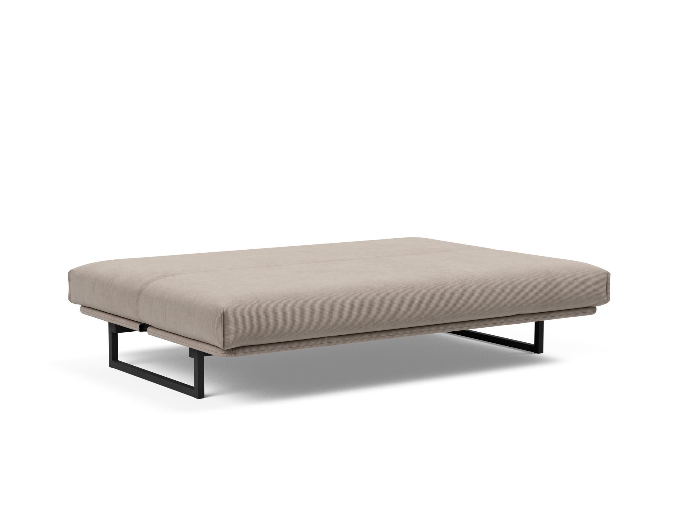 Fraction 140 Bettsofa Nordic Cover: Modernes Schlafsofa mit hochwertiger Soft Spring Federung, perfekt für gemütliche Abende und stilvolle Einrichtung.