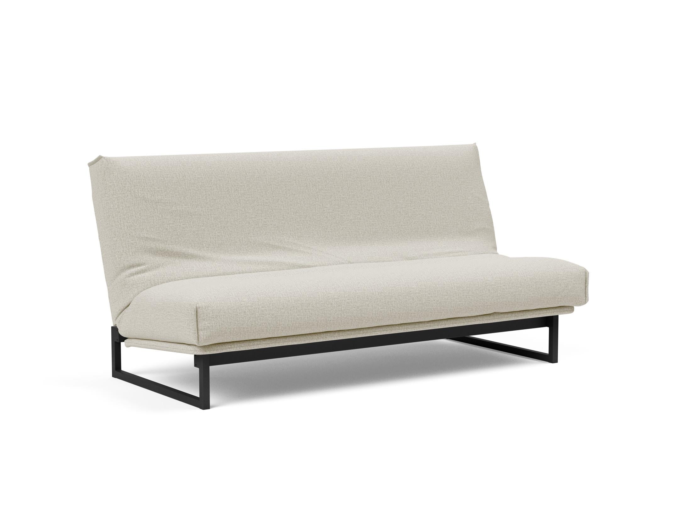 Fraction 140 Bettsofa Nordic Cover: Modernes Schlafsofa mit hochwertiger Soft Spring Federung, perfekt für gemütliche Abende und stilvolle Einrichtung.
