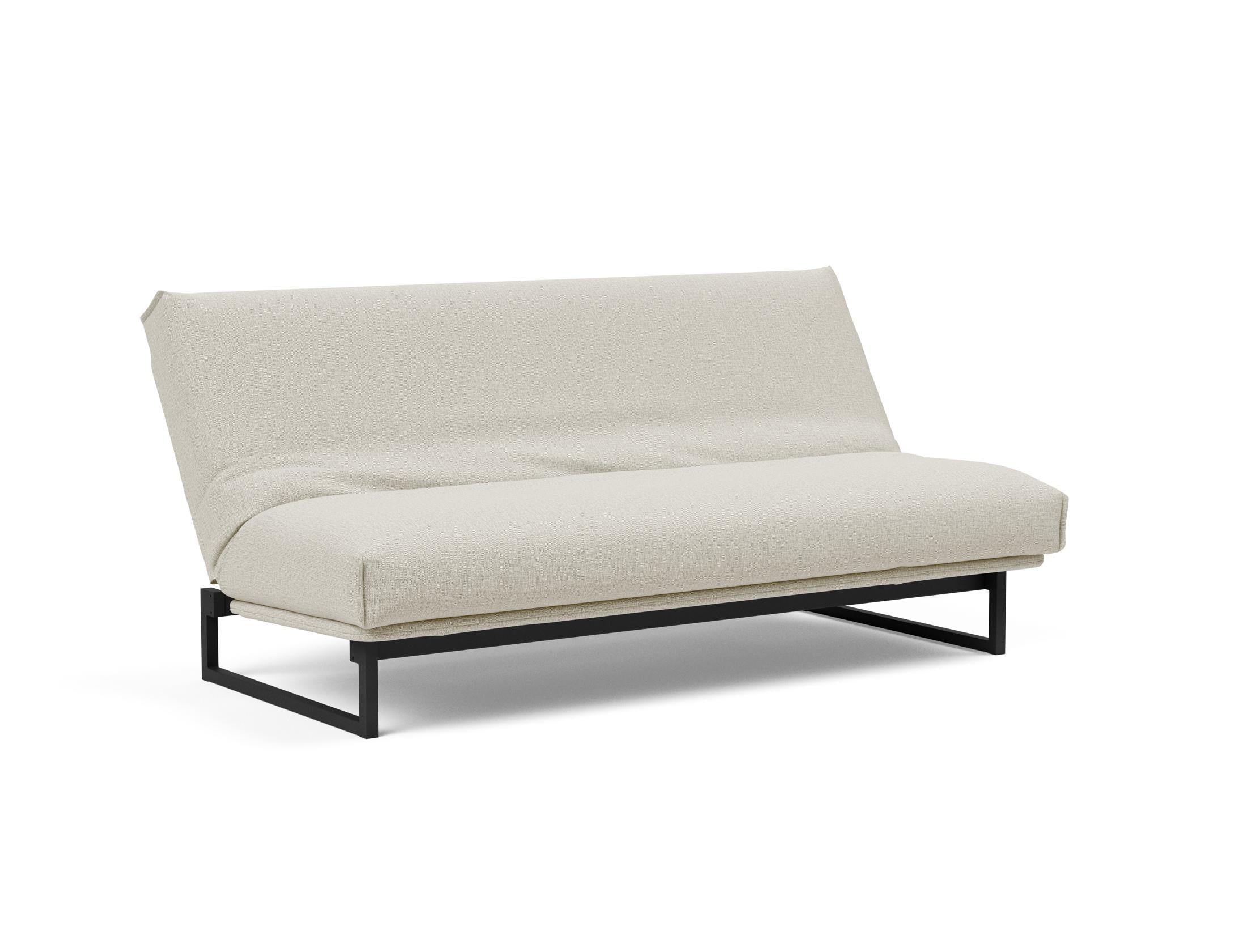 Fraction 140 Bettsofa Nordic Cover: Modernes Schlafsofa mit hochwertiger Soft Spring Federung, perfekt für gemütliche Abende und stilvolle Einrichtung.